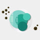 Cirelo Teal & Mint Disc Acrylic 3D Wall Art With Metal Balls