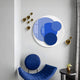 Cirelo Sky & Cobalt Disc Acrylic 3D Wall Art With Metal Balls