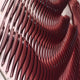 Skara Crimson Ridge & Ripple Acrylic 3D Wall Art
