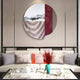 Skara Crimson Ridge & Ripple Acrylic 3D Wall Art