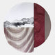 Skara Crimson Ridge & Ripple Acrylic 3D Wall Art