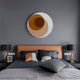 Volyra Warm Ochre Disc Wood & Acrylic 3D Wall Art