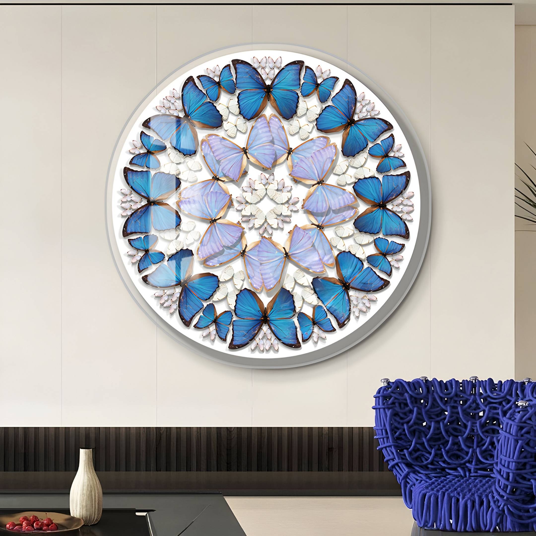 Papillure Harmony Butterfly Mandala Acrylic 3D Wall Art