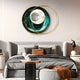Solvata Emerald Orbit & Metal Ring 3D Wall Art