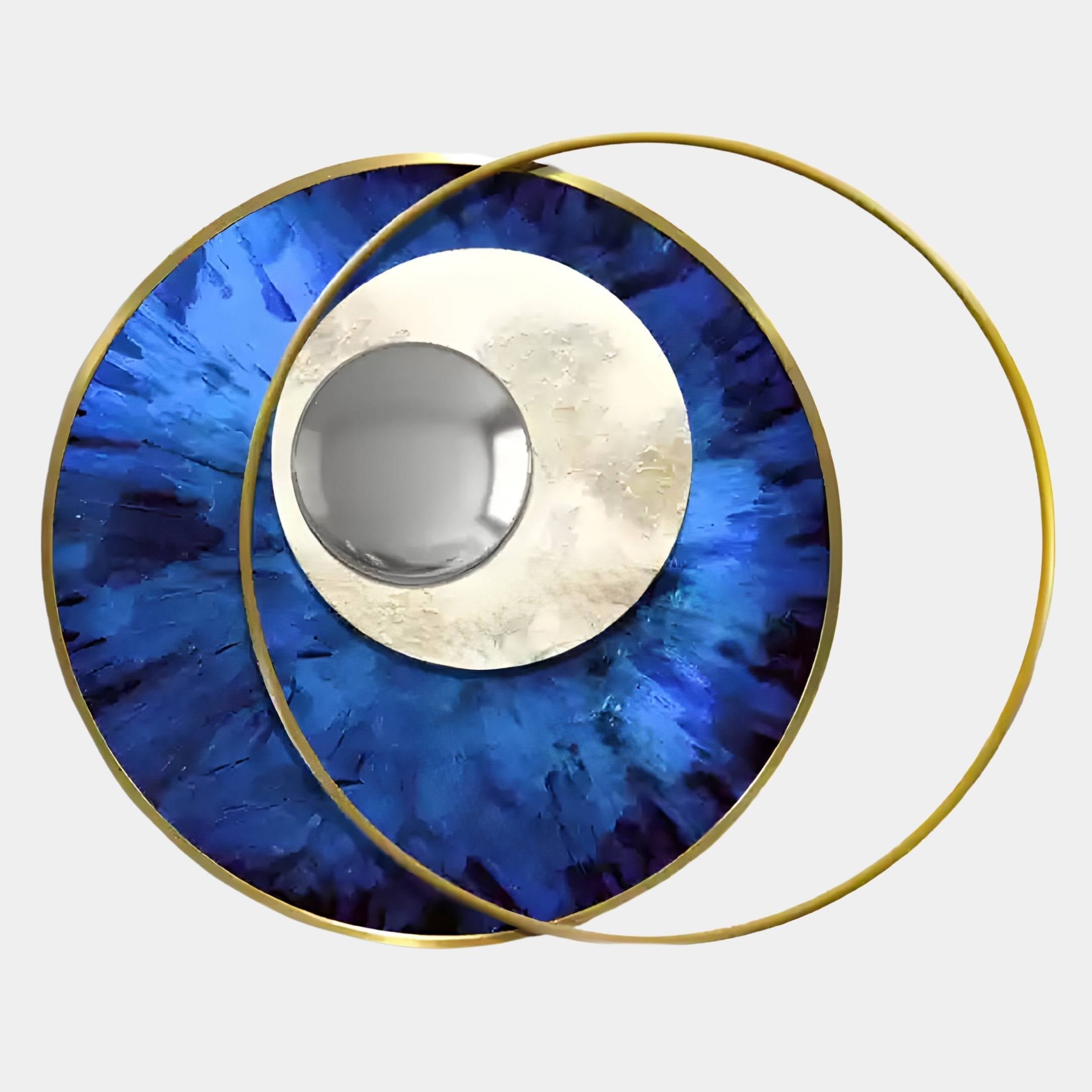 Solvata Sapphire Orbit & Metal Ring 3D Wall Art
