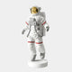 The White Space Astronaut Voyager Figure by Giant Sculptures is a 30cm figurine featuring red accents, a gold visor, detailed textures, and a large backpack on a round base—perfect for space travel decor fans.