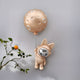 Add cosmic charm to your space with the Giant Sculptures Rose Gold Astronaut Bunny Balloon 3D Wall Art (58cm), featuring a shiny rose gold mask, moon balloon, and whimsical wall decor details.