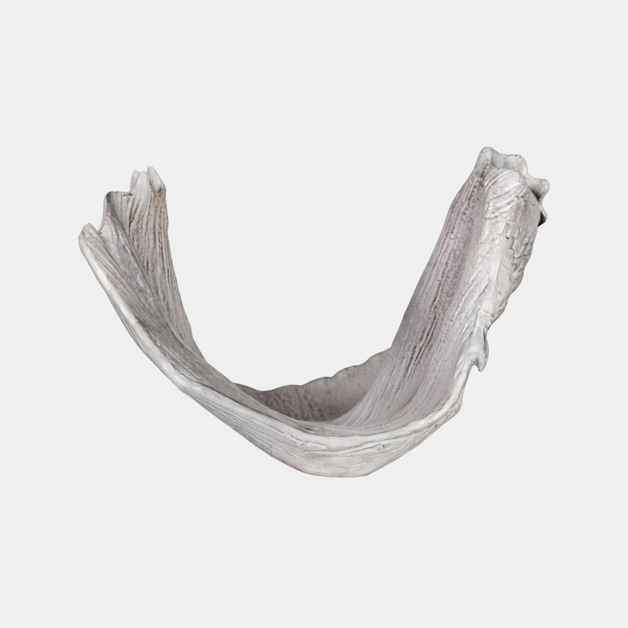 Tidal Hollow White & Grey Wave Sculpture - 55cm