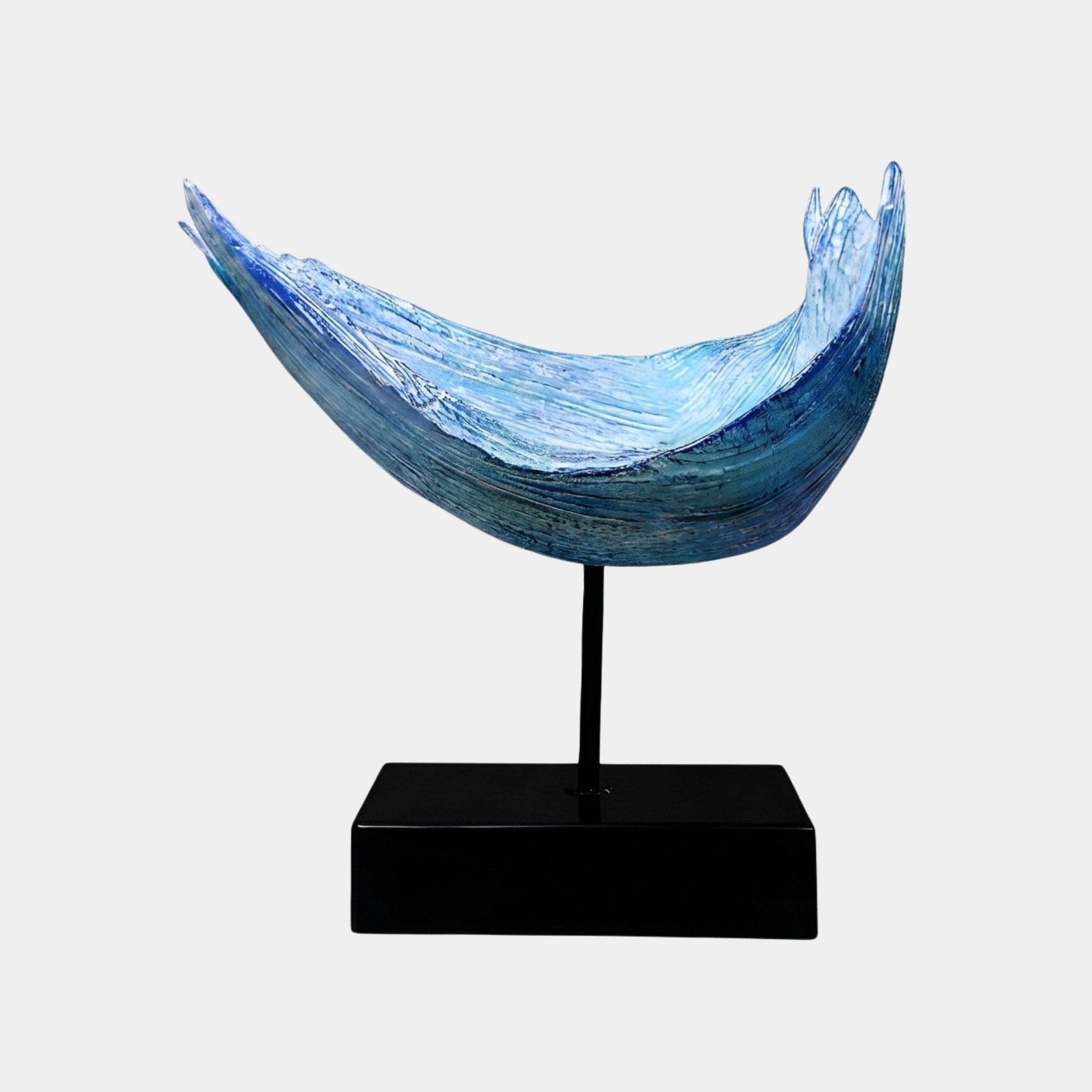Rising Tide Blue Wave Sculpture - 50cm