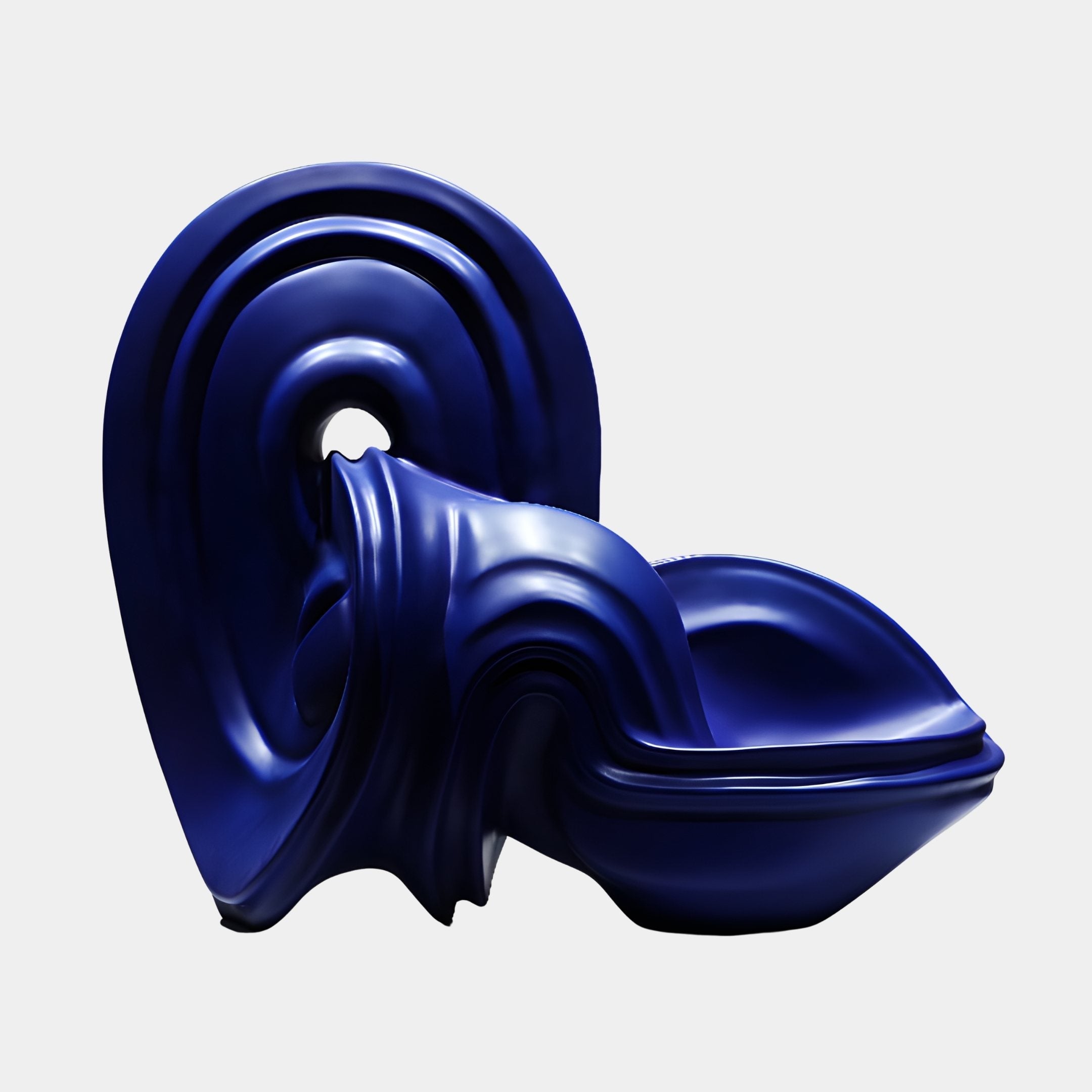 Tidal Crest Blue Wave Sculpture - 97cm