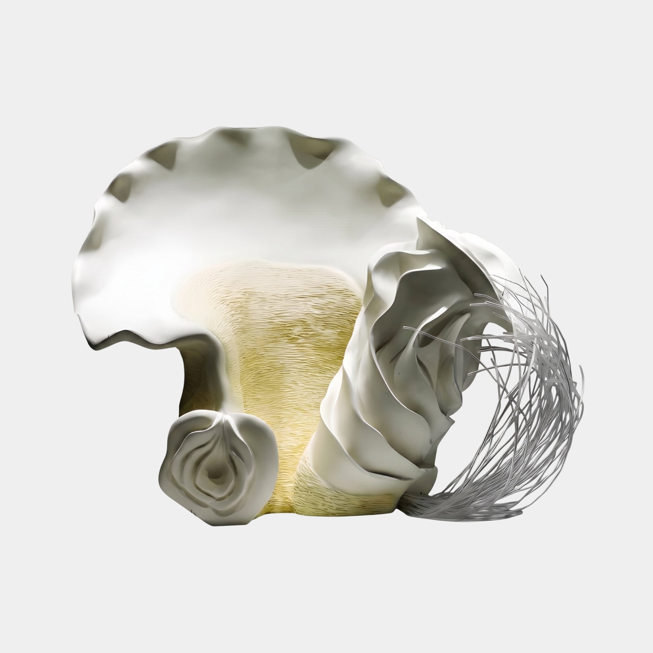 Pale Reef White & Cream Coral Sculpture - 90cm