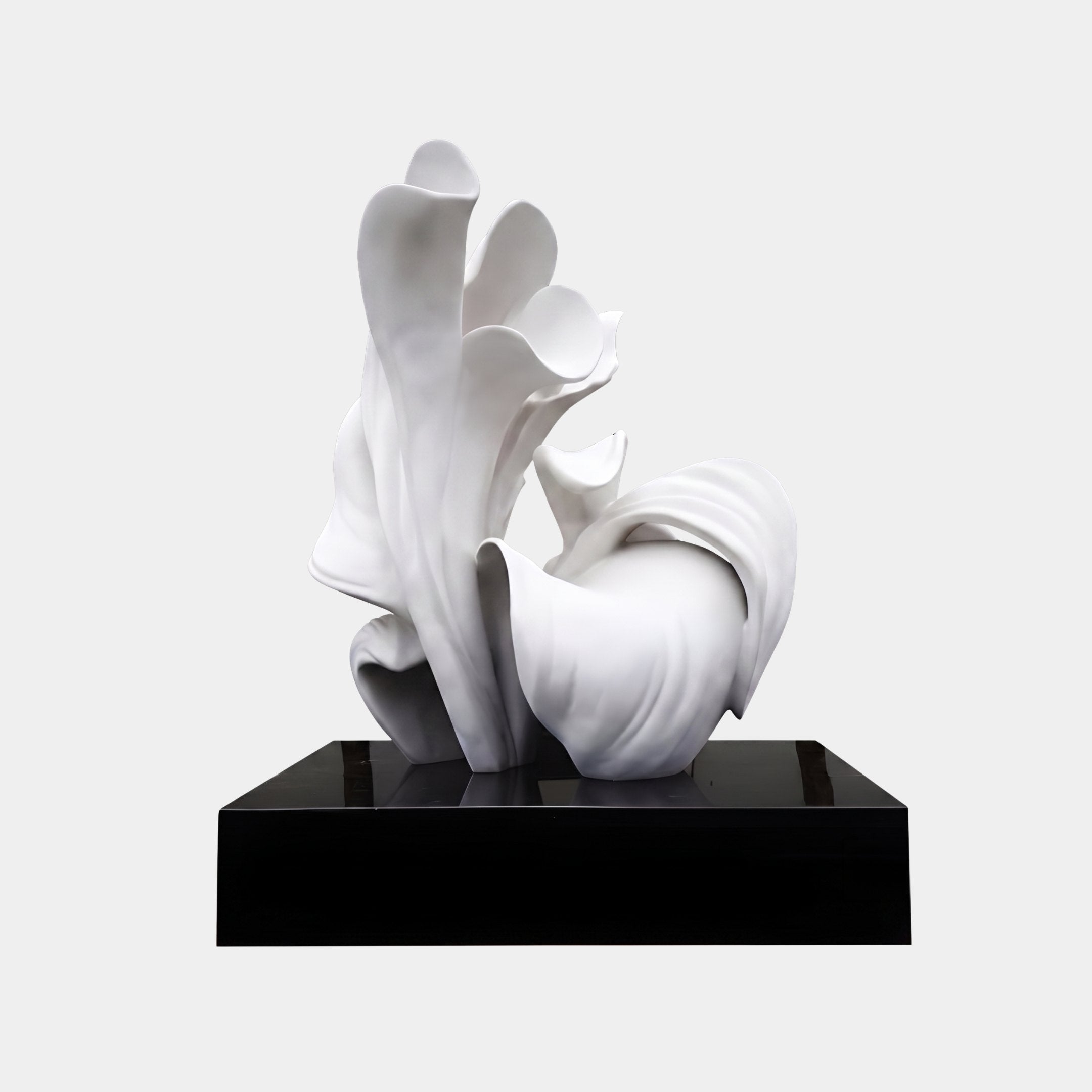 Bloom Cascade White Flower Sculpture - 232cm