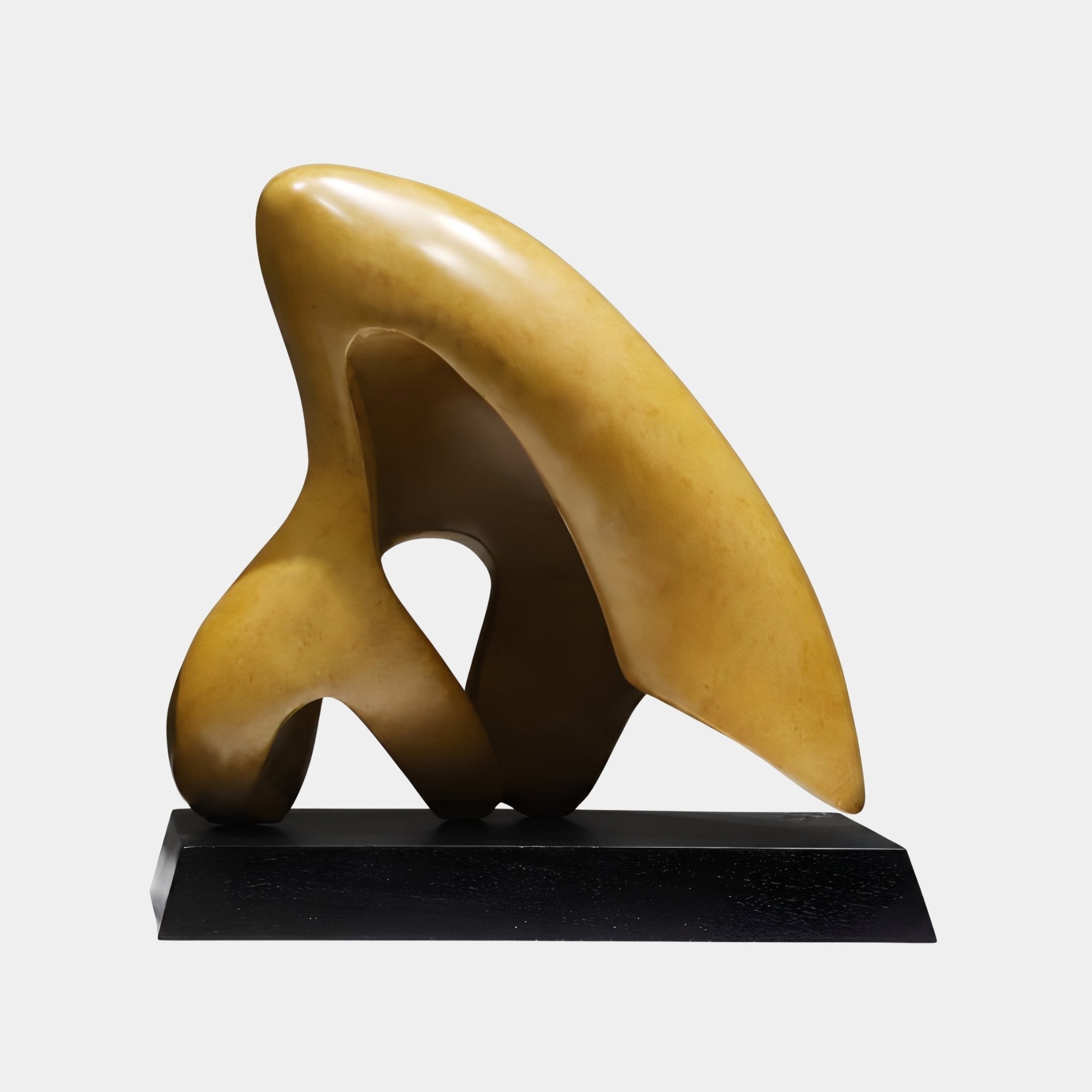 Gilded Sail Gold Abstract Sculpture - 48cm