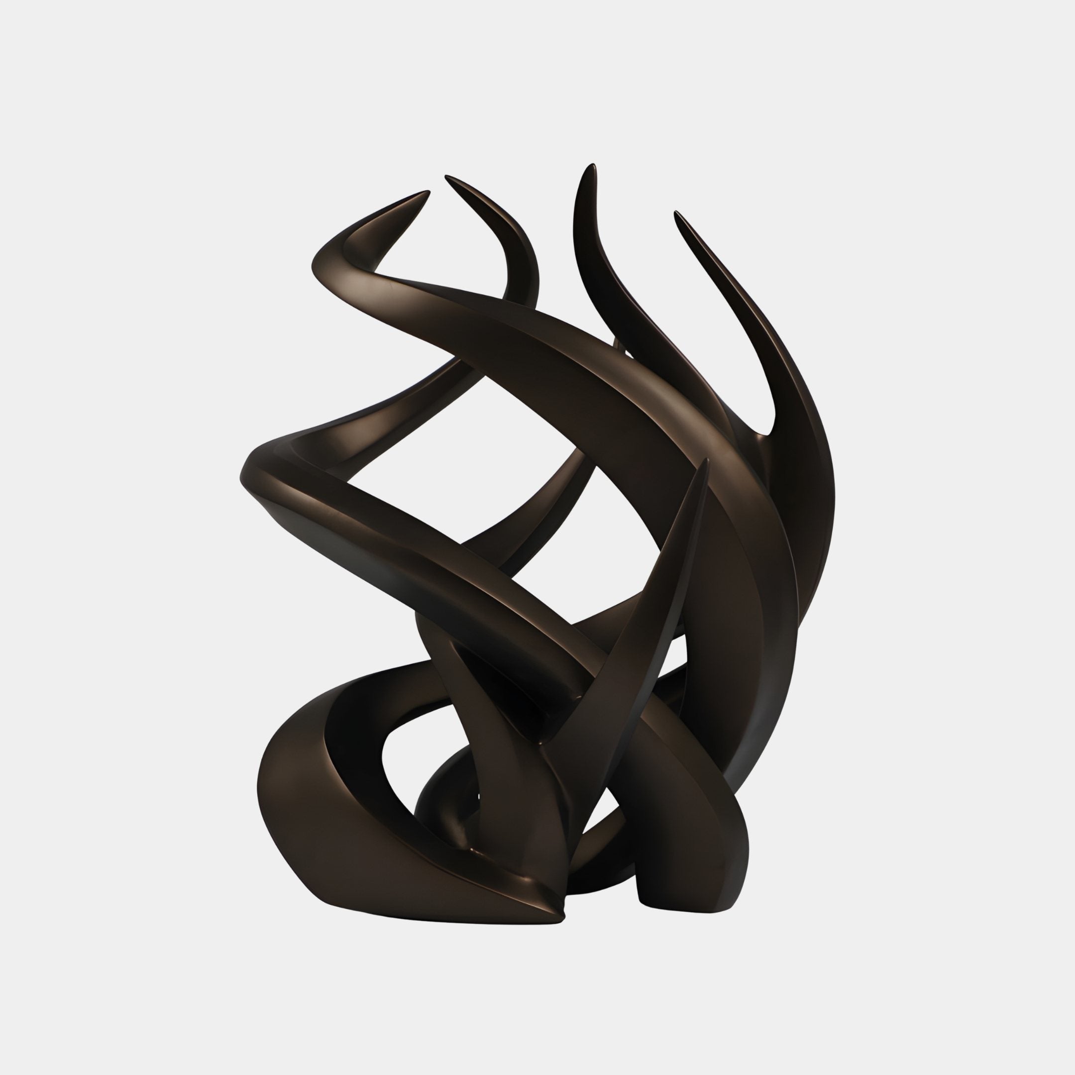 Flame Knot Bronze Abstract Sculpture - 51cm