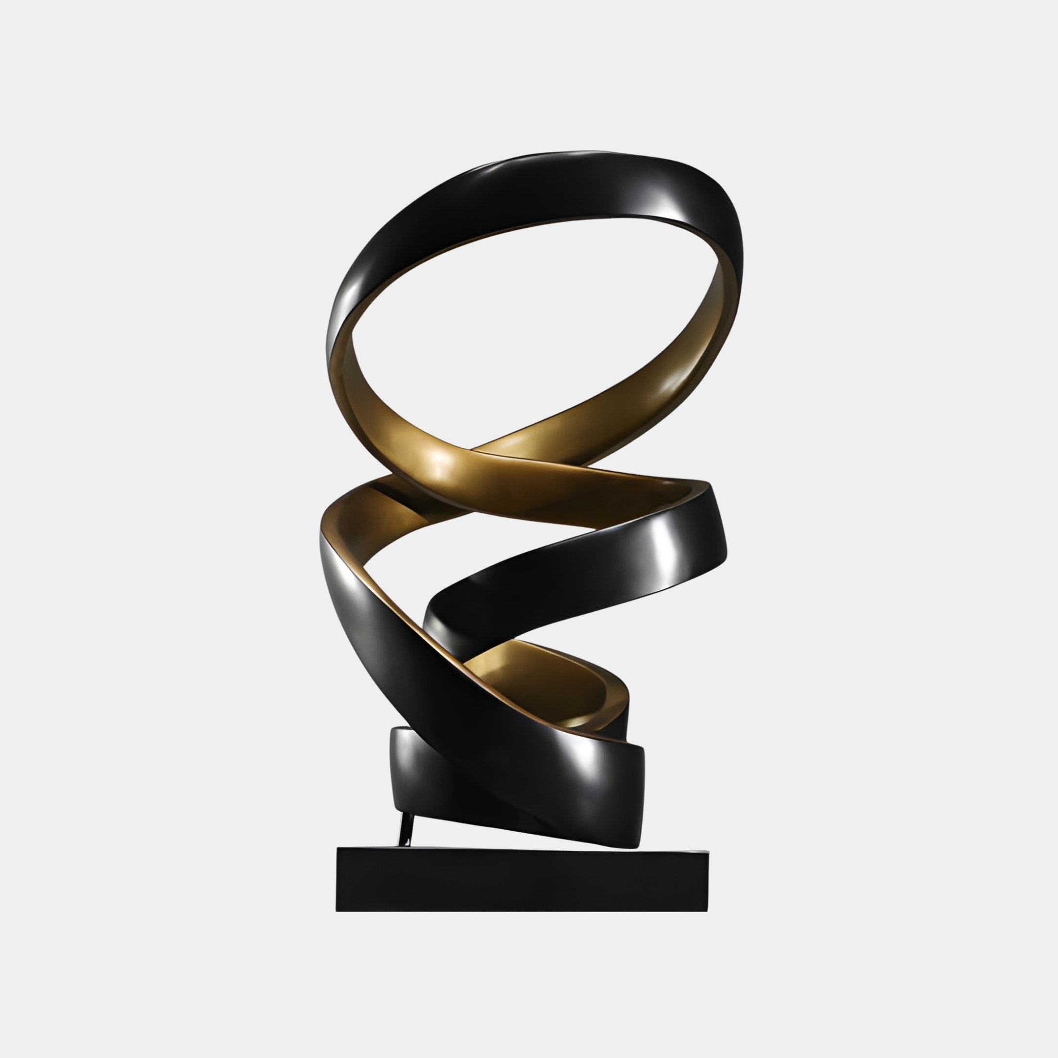 Helix Rise Gold Abstract Sculpture - 75cm