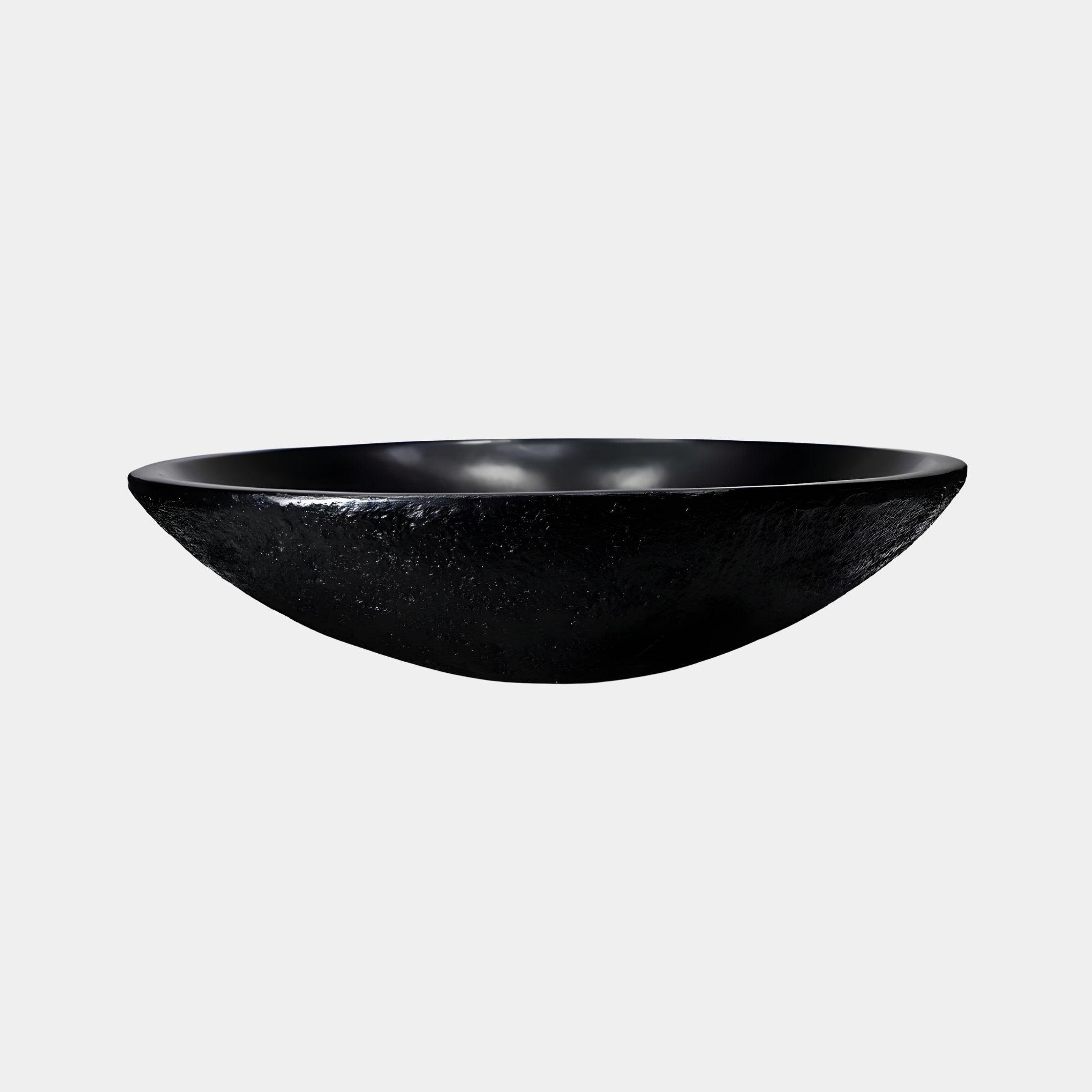 Calm Basin Black Bowl Sculpture - 92cm