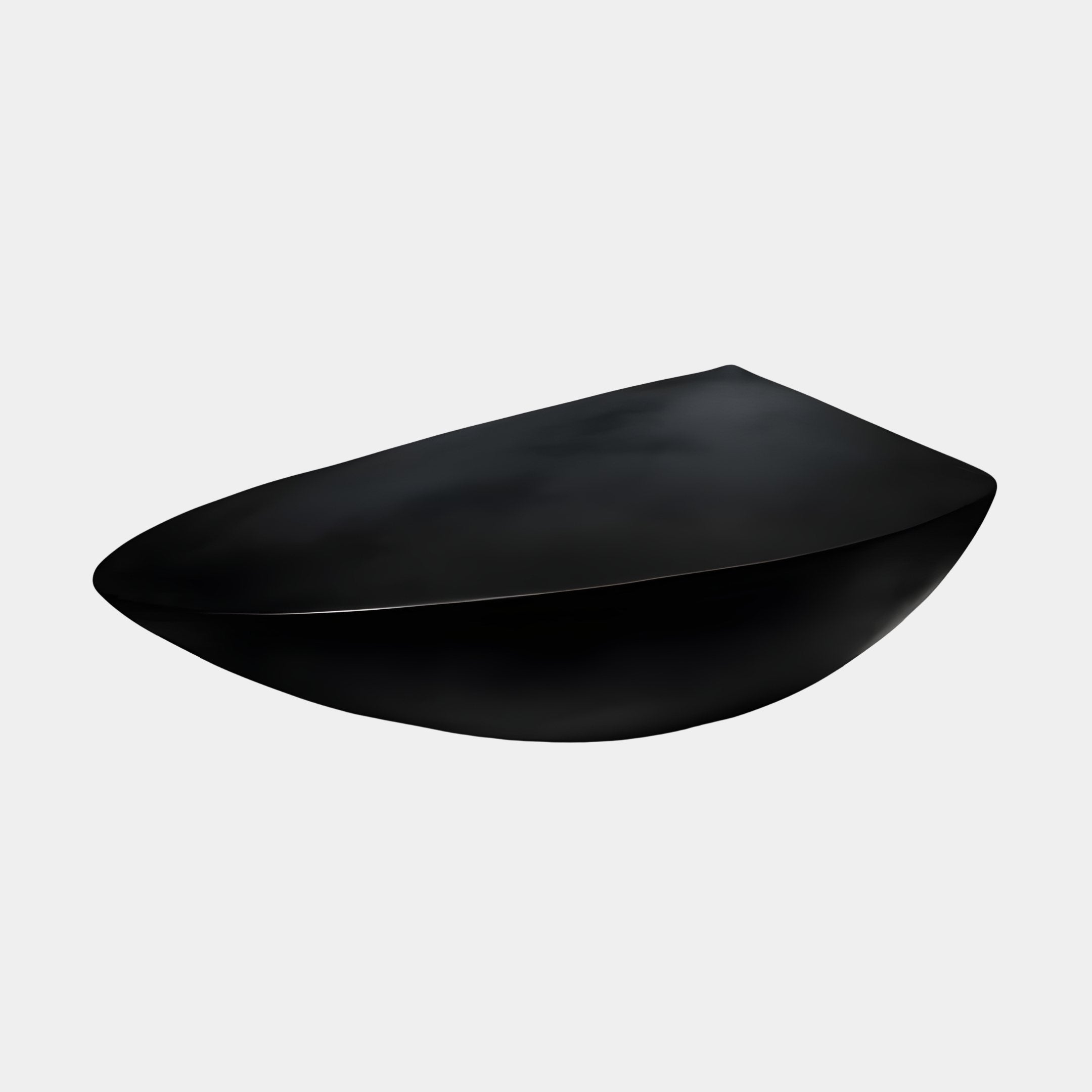 Long Dish Black Bowl Sculpture - 128cm