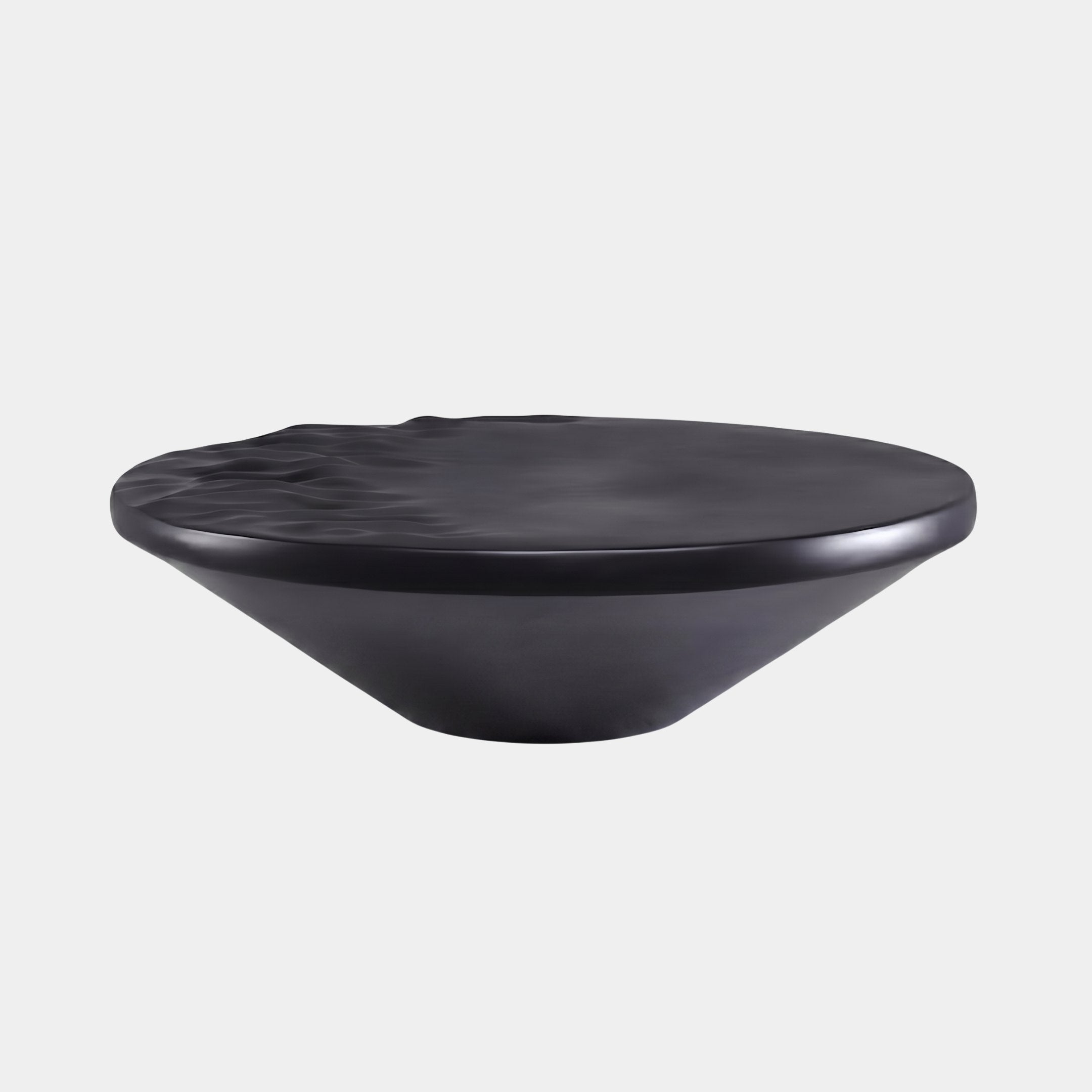 Poised Dish Black Bowl Sculpture - 85cm