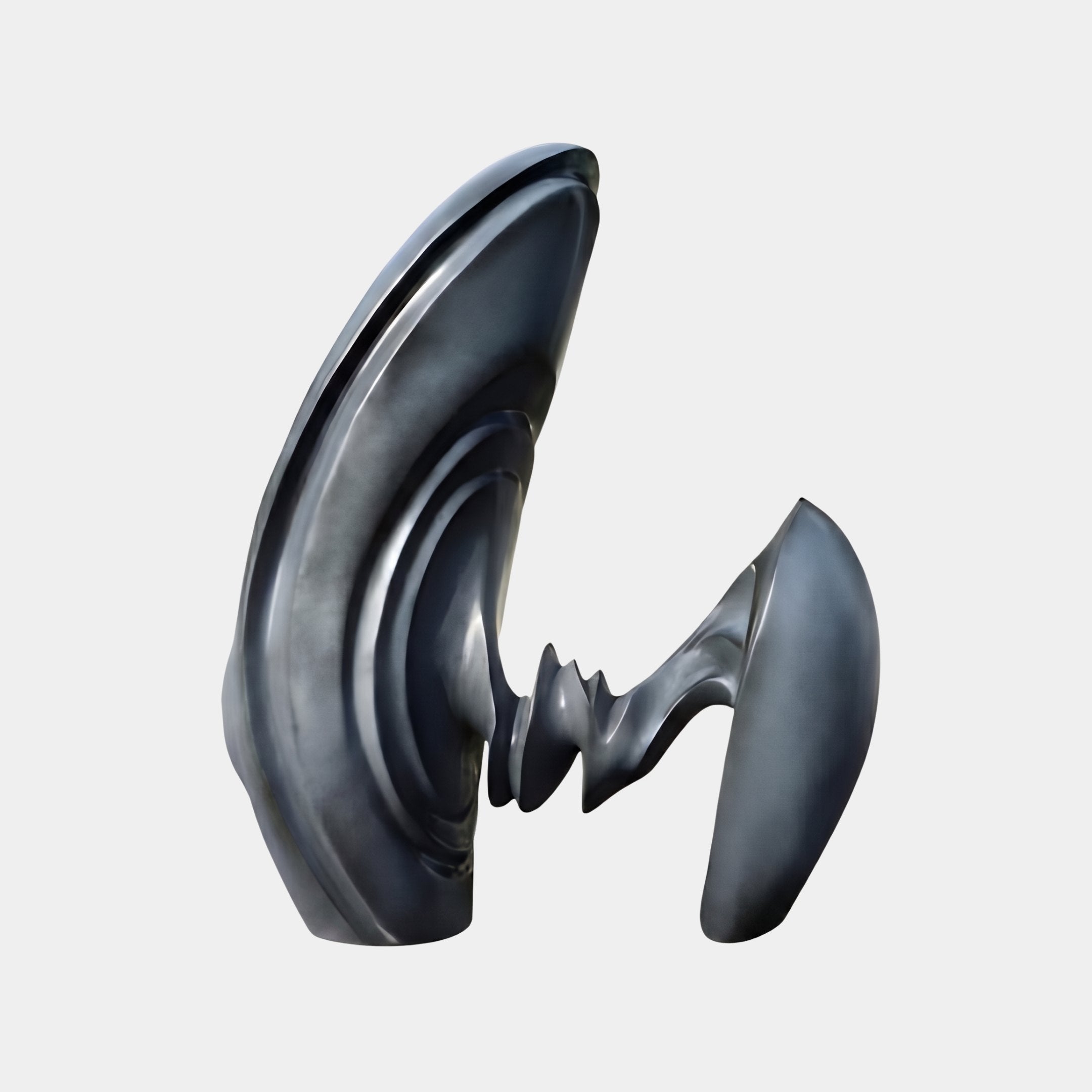 Amberden Grey Abstract Sculpture - 200cm