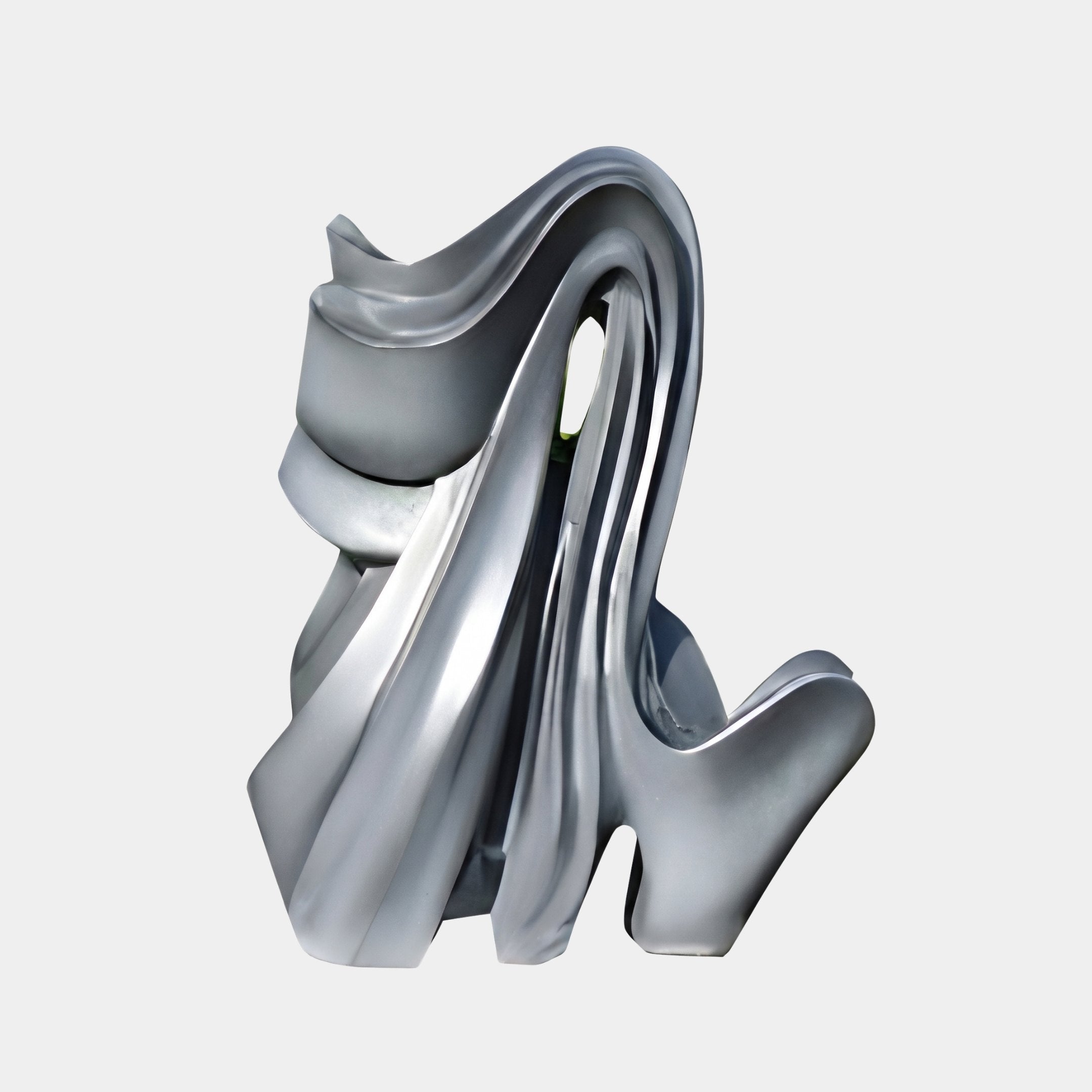 Ansford Grey Abstract Sculpture - 103cm
