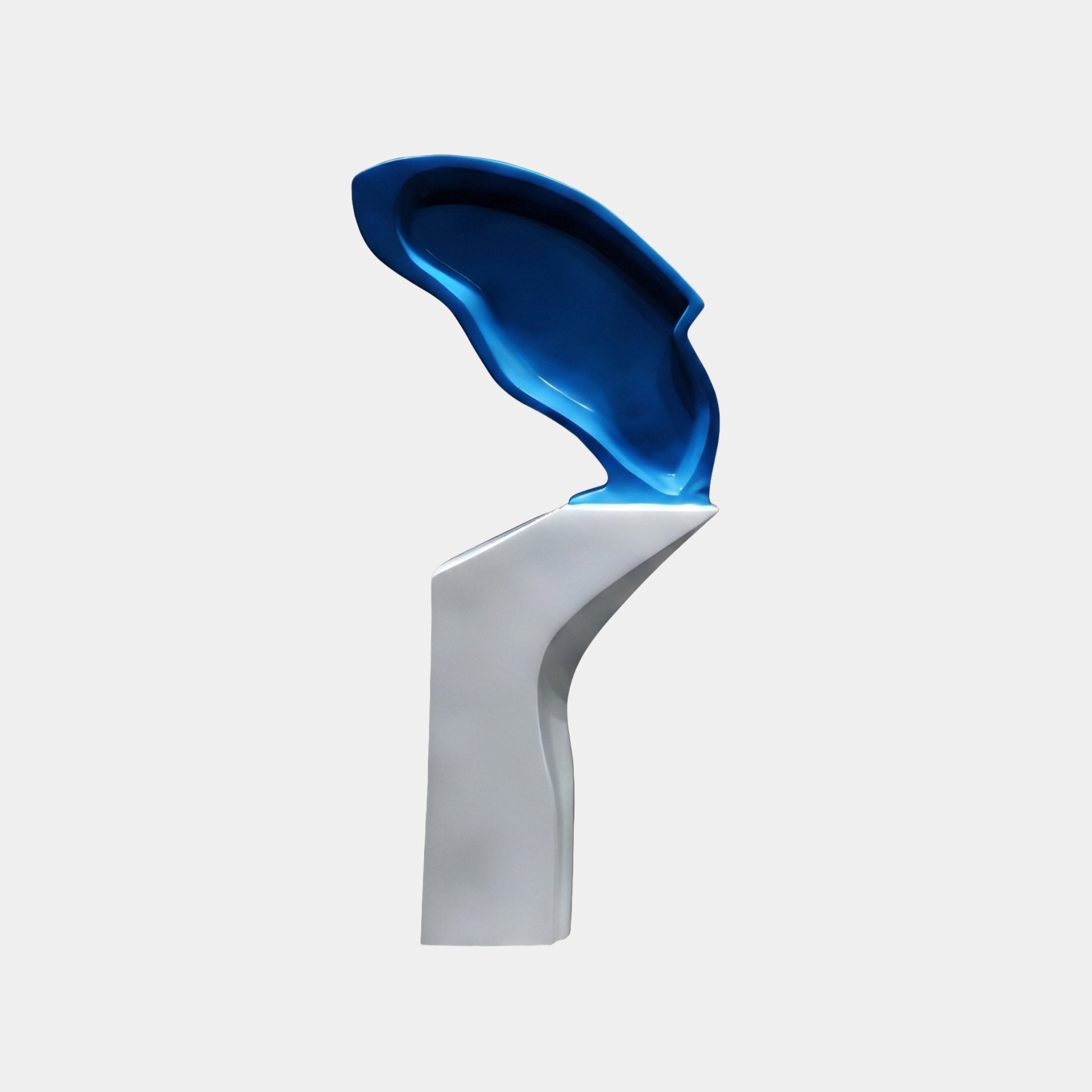Azure Crest Blue Wave Sculpture - 121cm