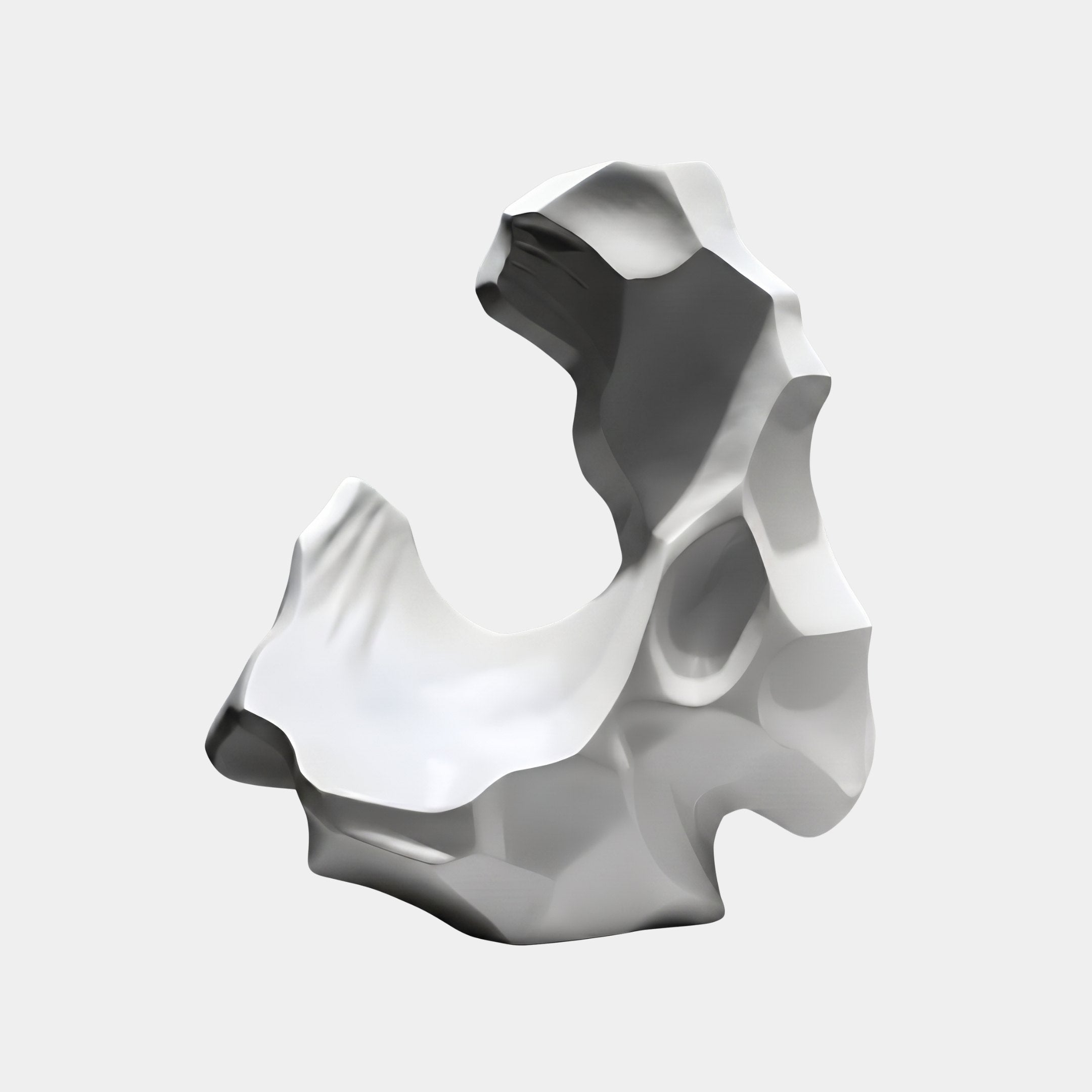 Cloud Hollow White Abstract Sculpture - 82cm