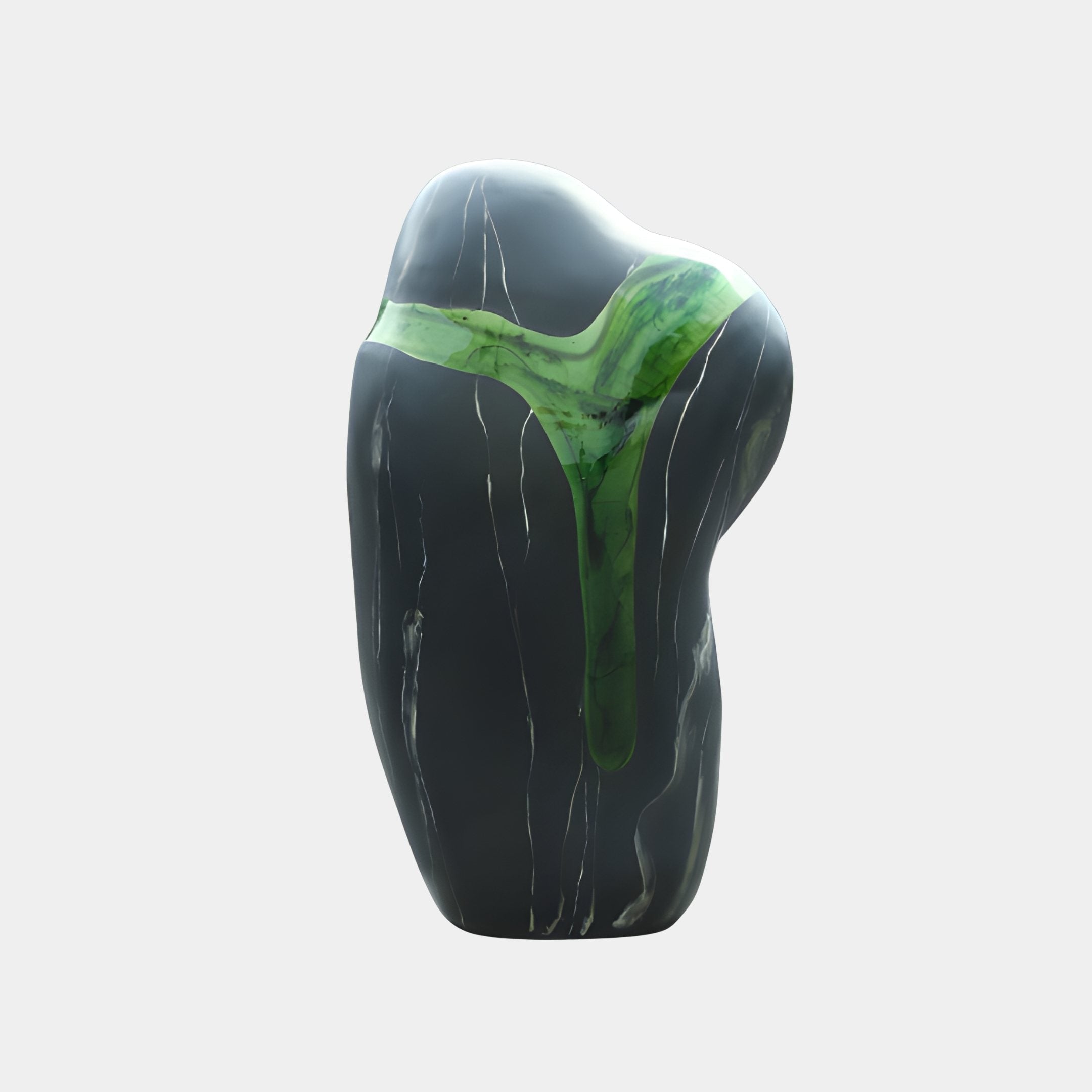 Malachite Black & Green Sculpture - 98cm
