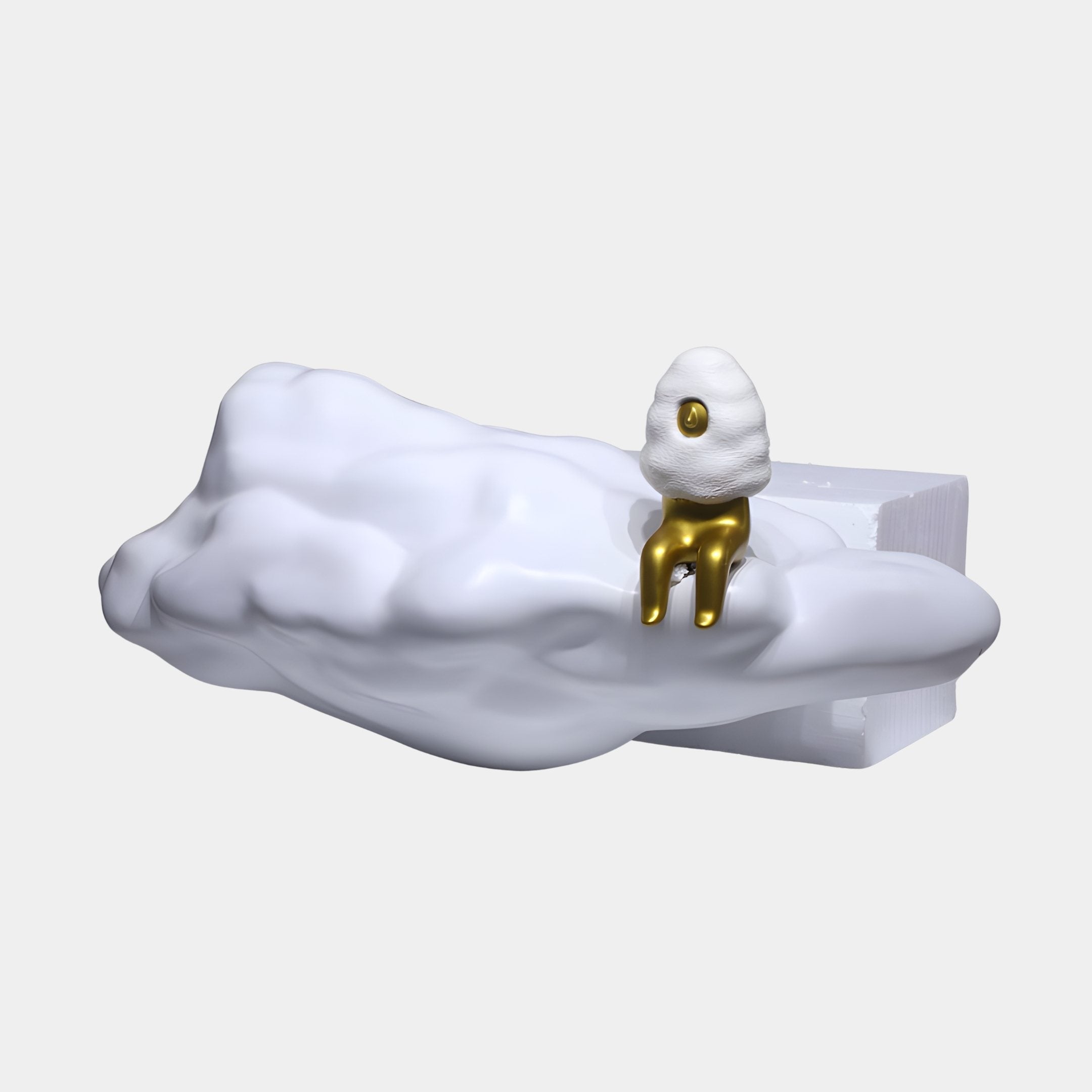 Cumulus White & Gold Astronaut Sculpture - 90cm