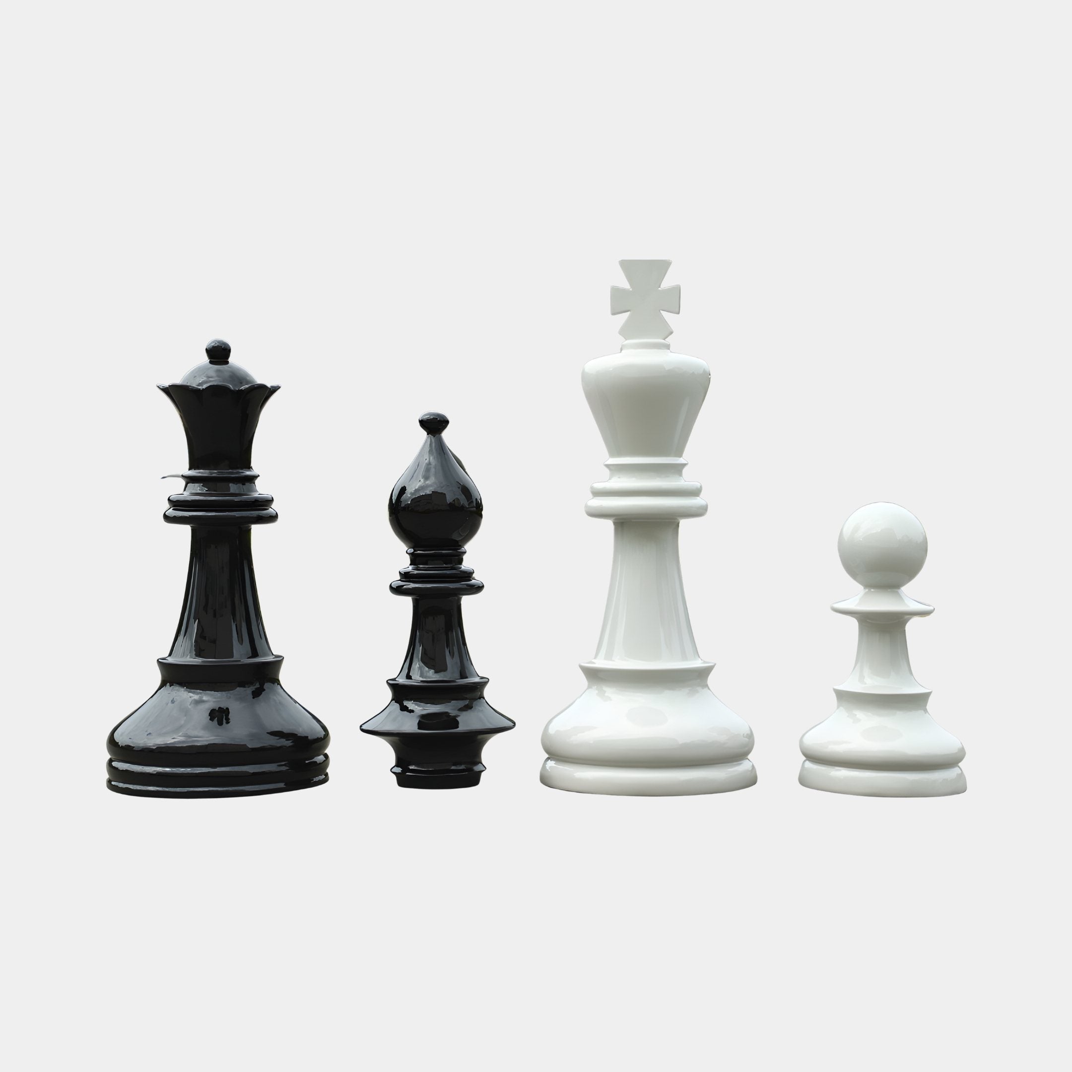 Holbeck White Chess Piece Sculpture - 148cm