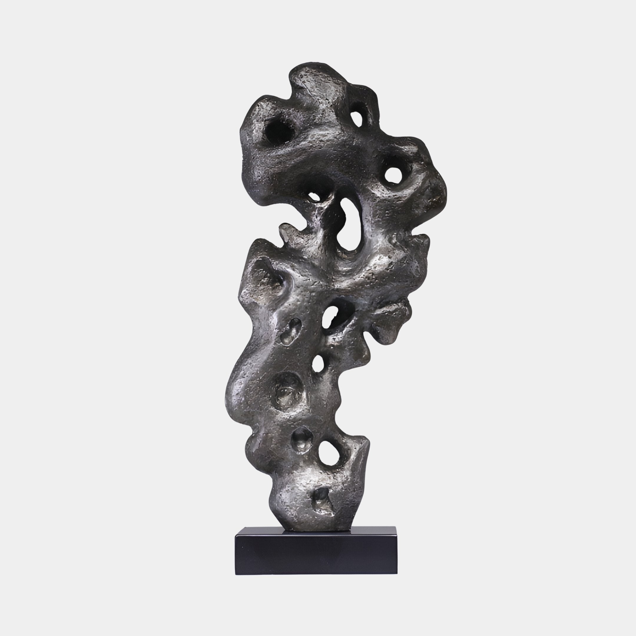 Hopton Black Abstract Sculpture - 81cm