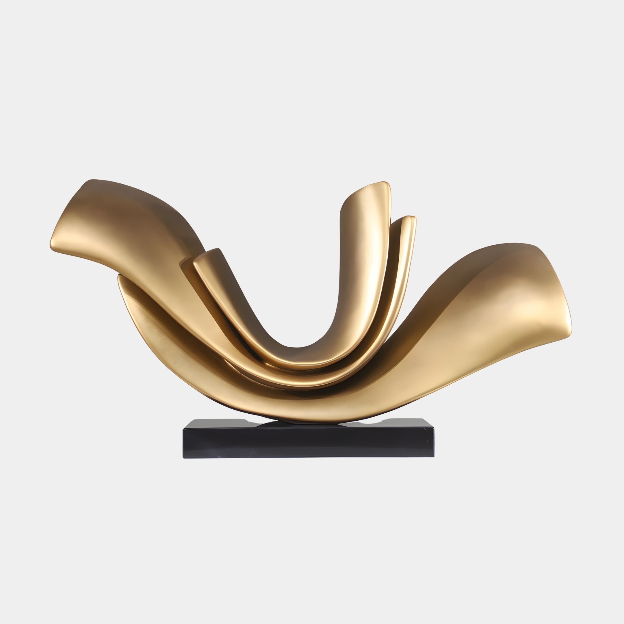 Evander Gold Abstract Sculpture - 105cm
