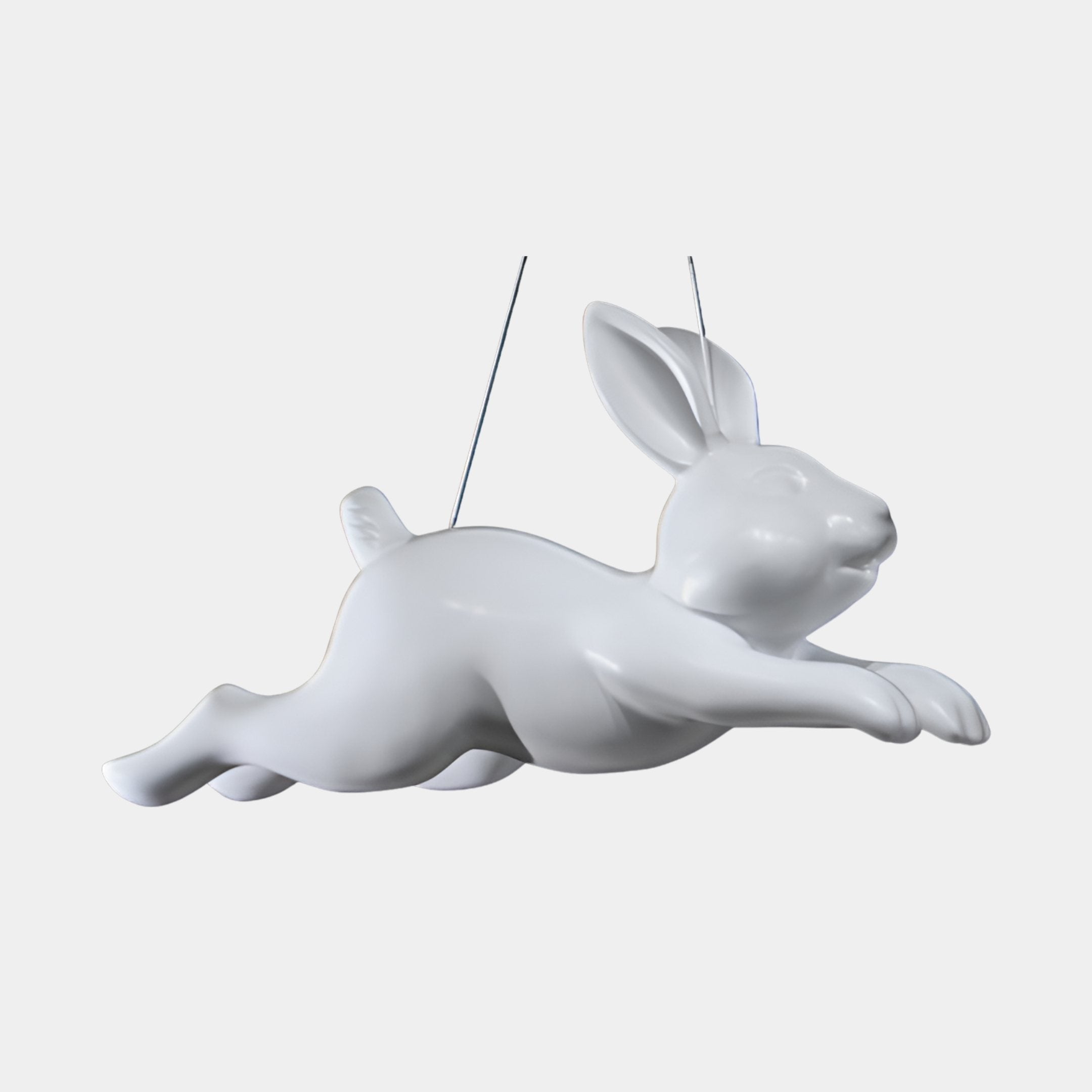 Idris White Rabbit Sculpture - 90cm