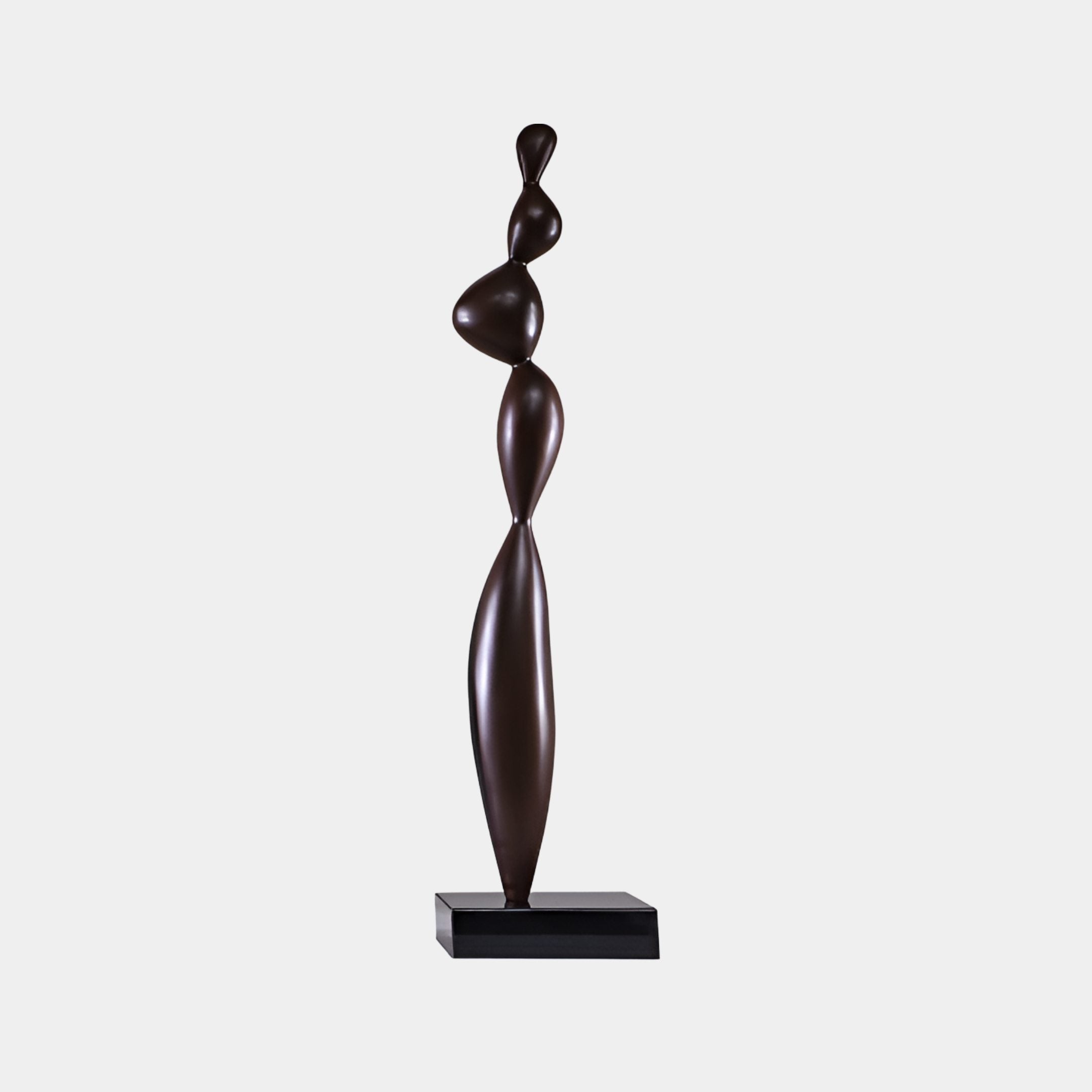 Heydon Dark Brown Totem Sculpture - 106cm