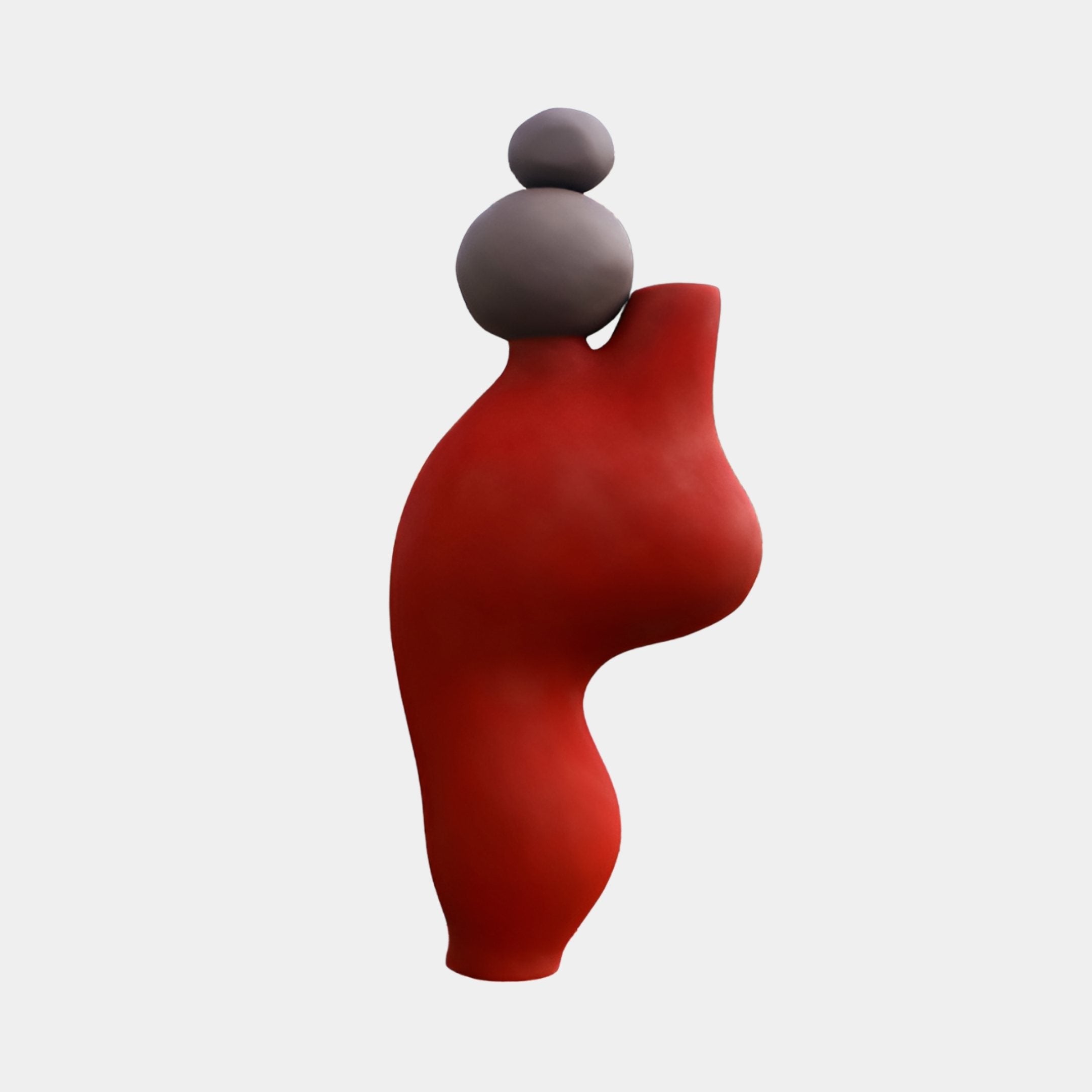 Maris Red Abstract Sculpture - 180cm
