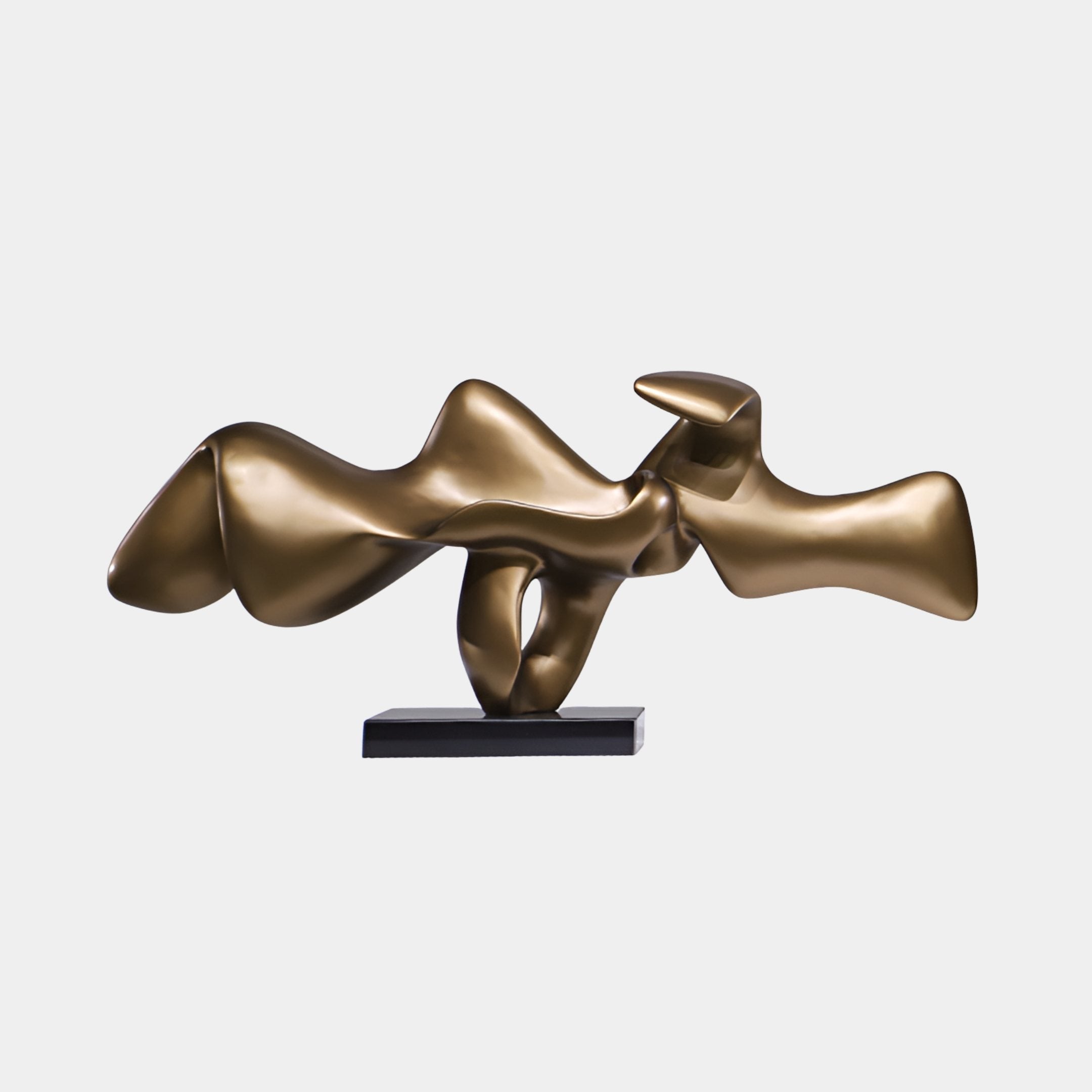 Nerys Gold Abstract Sculpture - 120cm