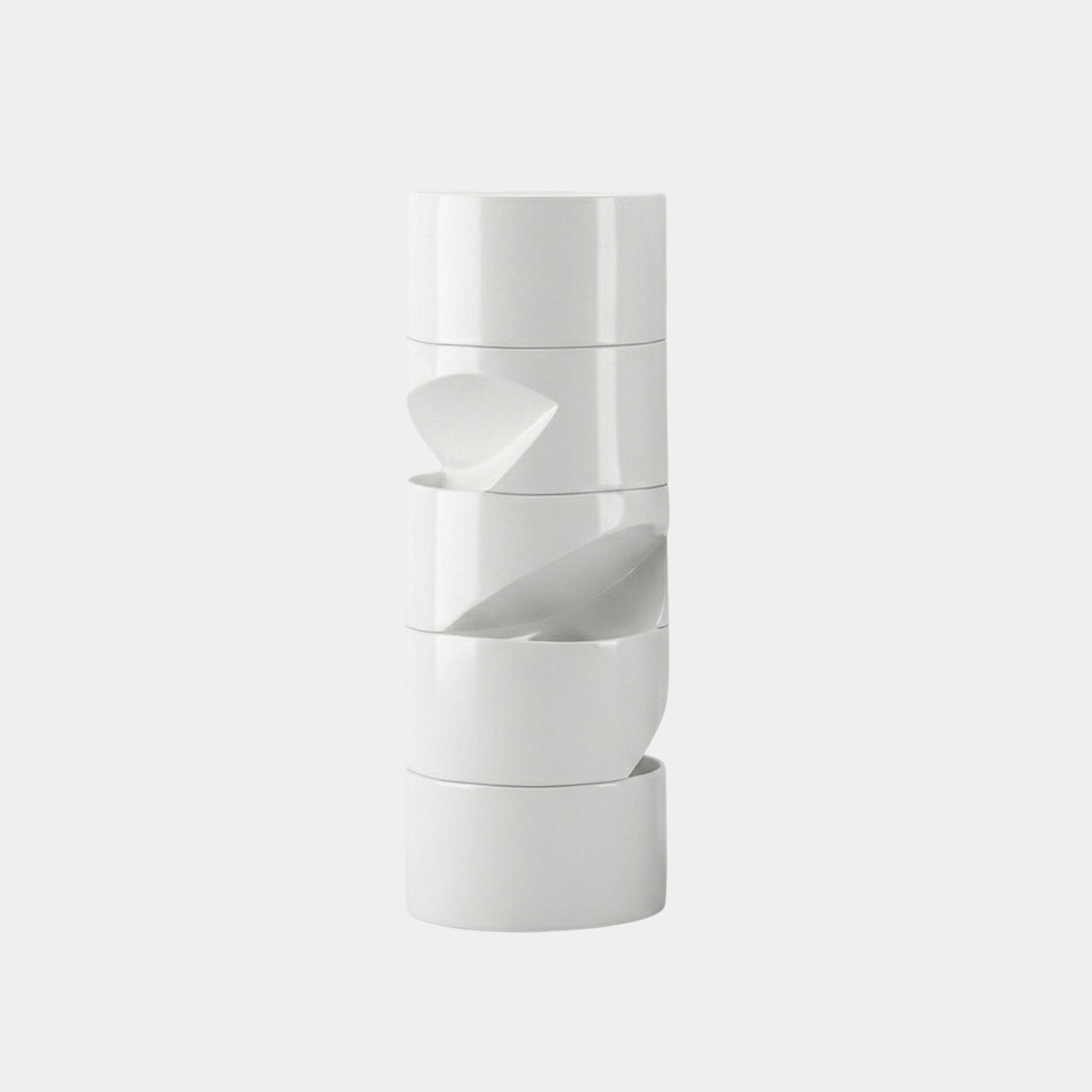 Hindon White Cylinder Sculpture - 100cm