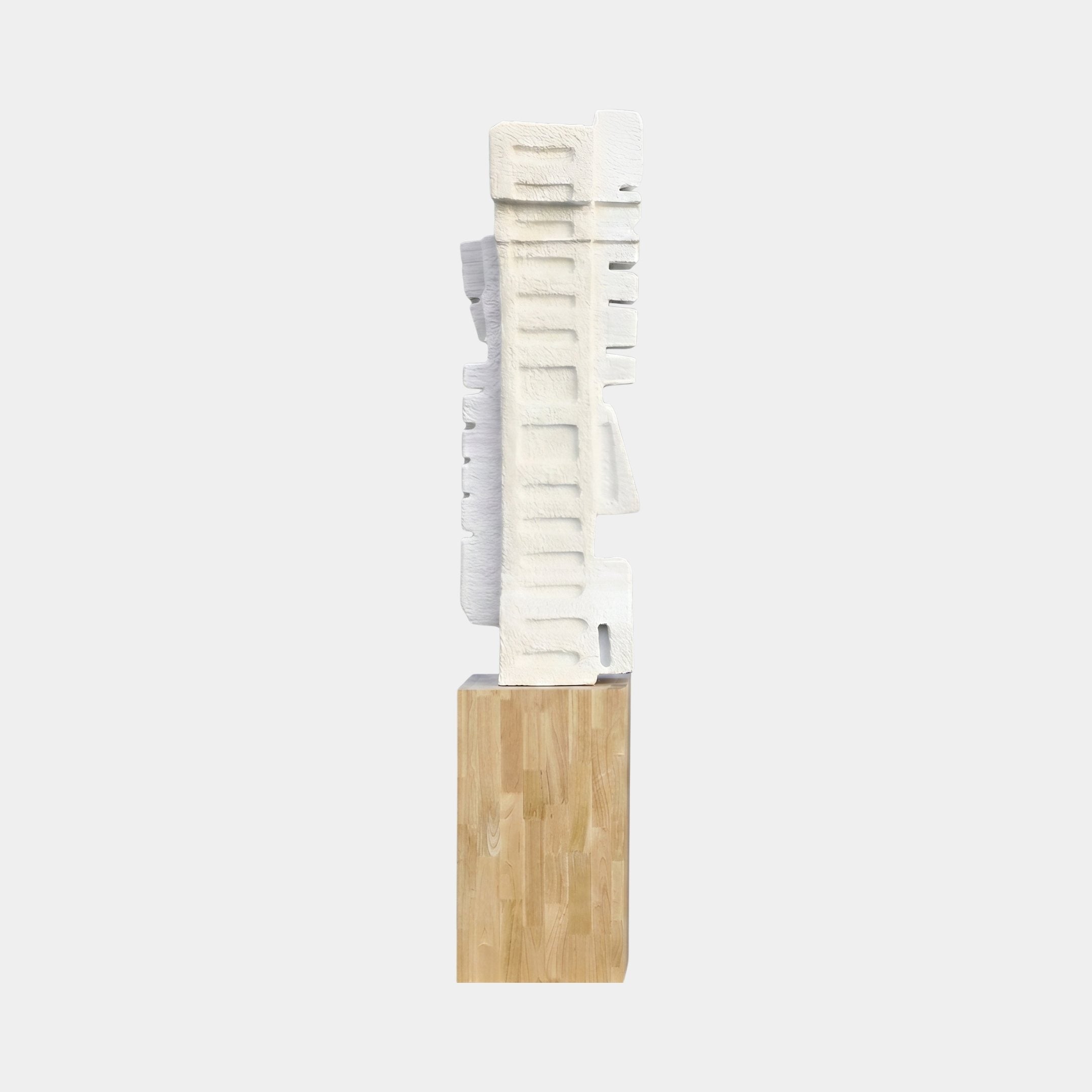 Quintus Cream Abstract Sculpture - 206cm