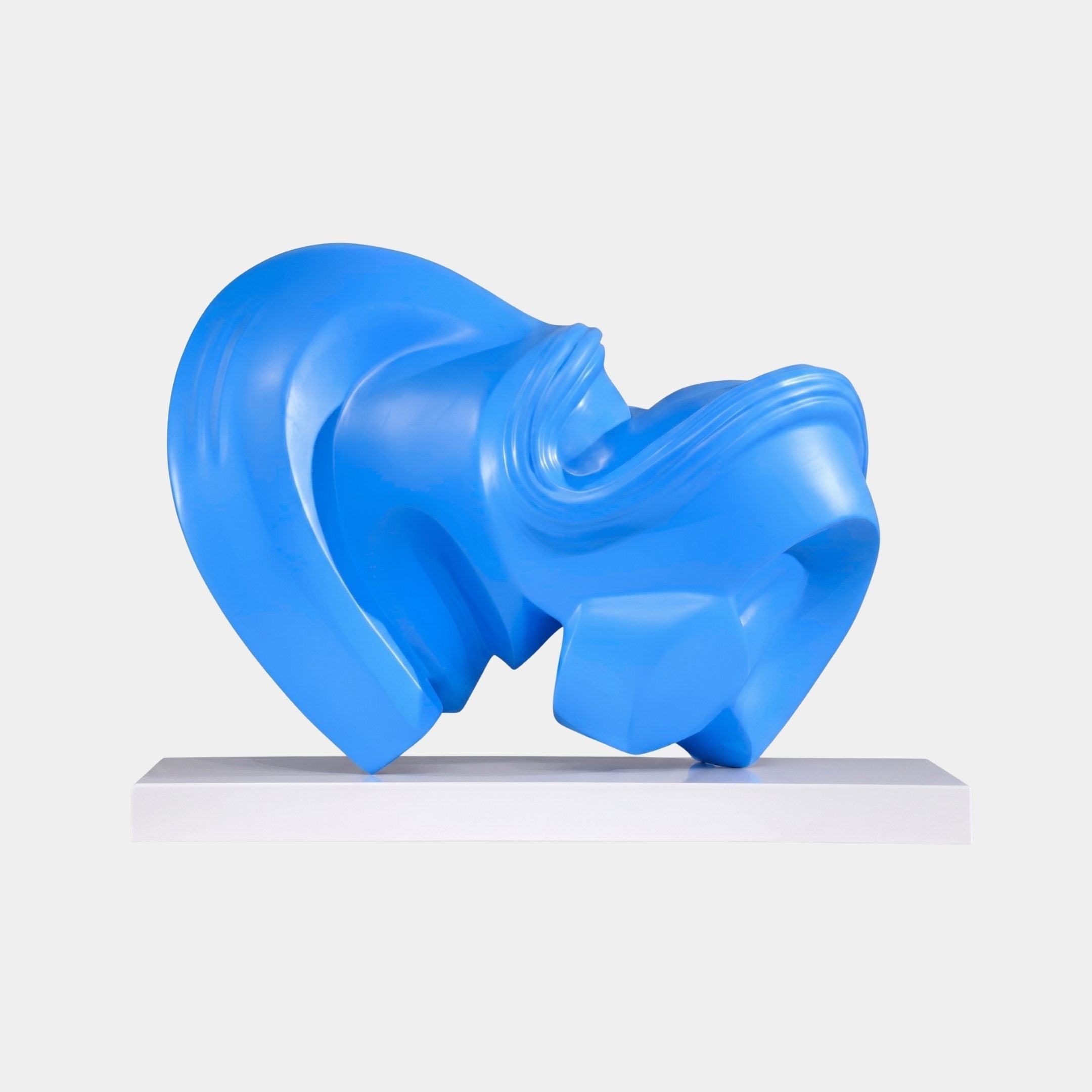 Sterling Blue Abstract Sculpture - 58cm