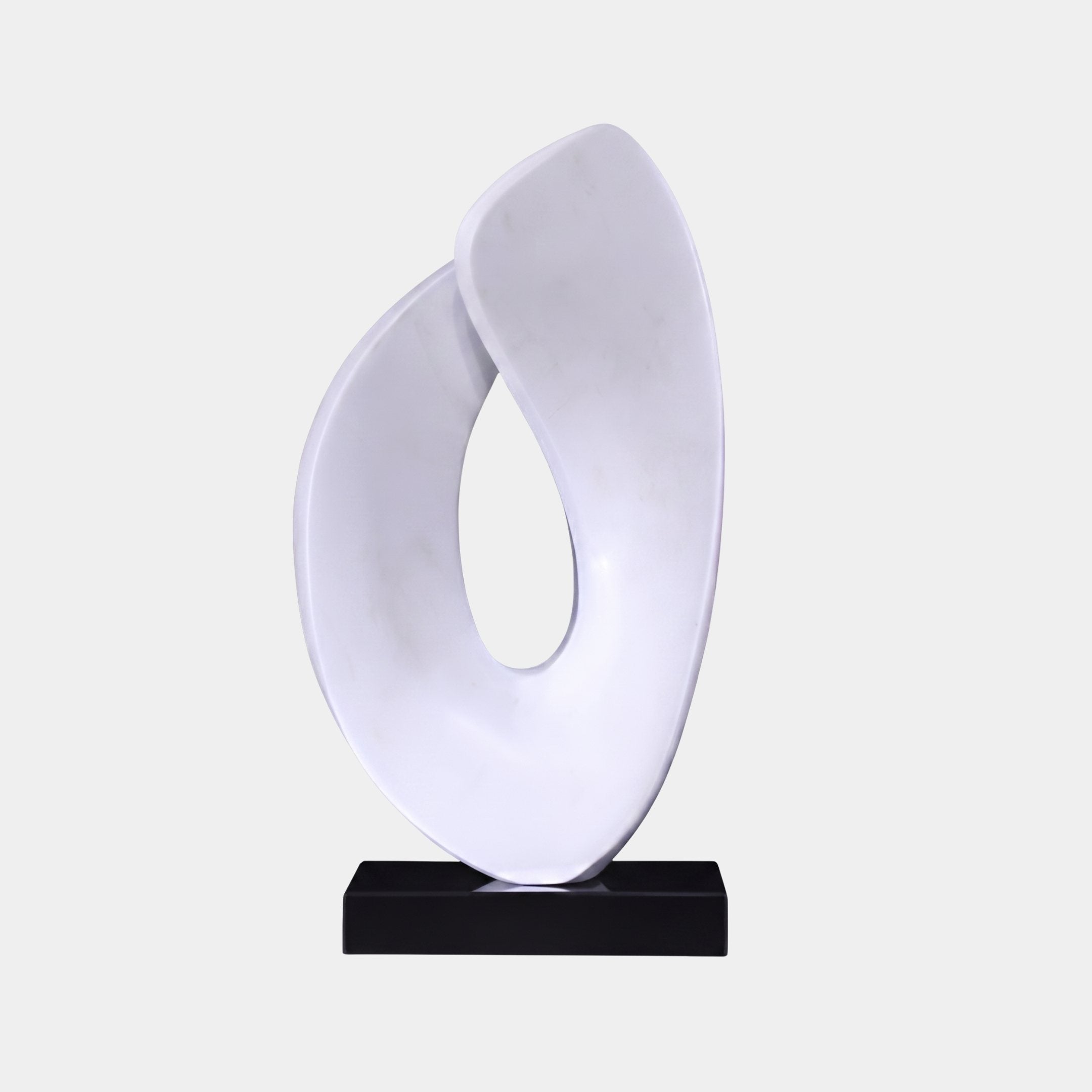 Cassia White & Silver Organic Sculpture - 54cm