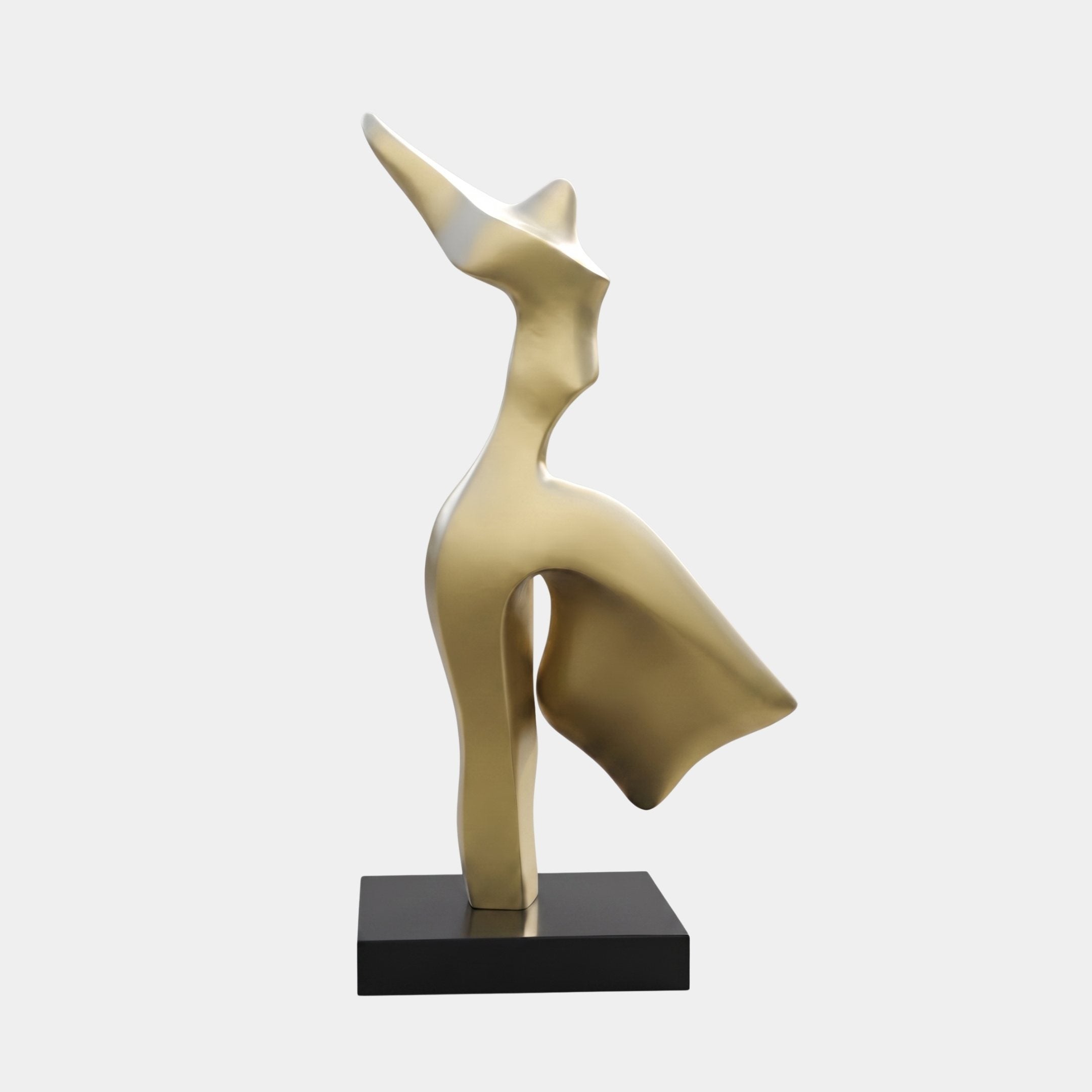 Coriander Gold Abstract Sculpture - 160cm