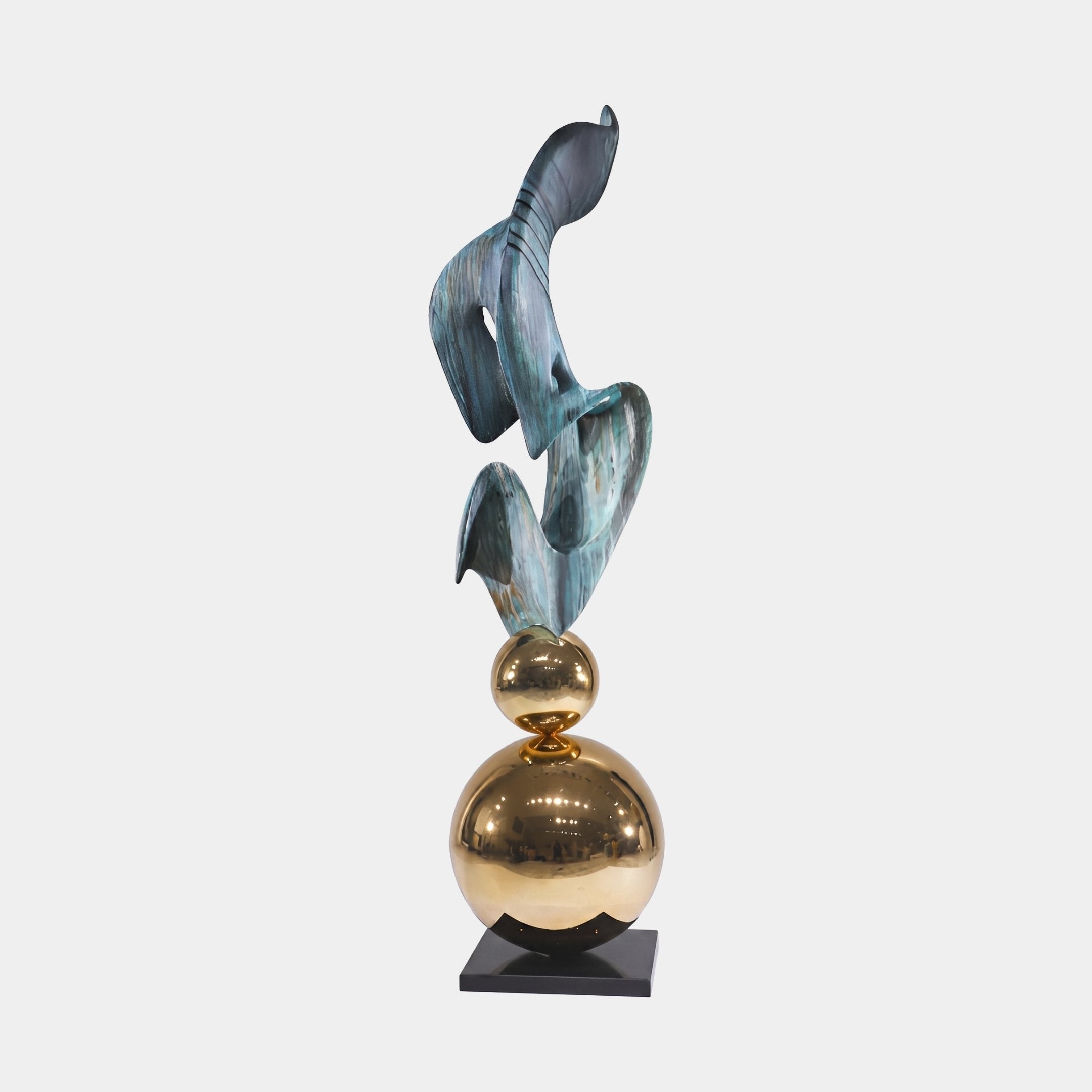 Fenwick Gold & Bronze Abstract Sculpture - 162cm