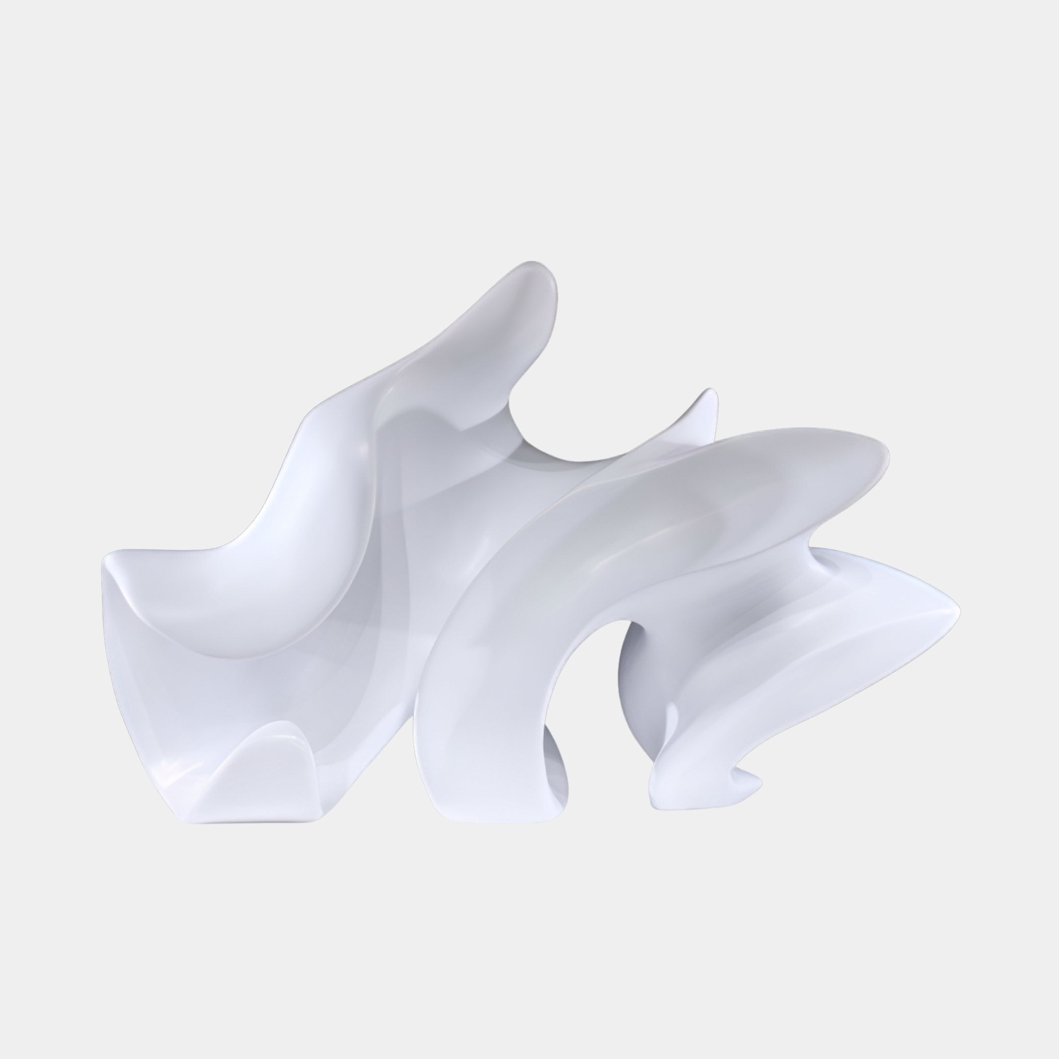 Granby White Organic Sculpture - 113cm