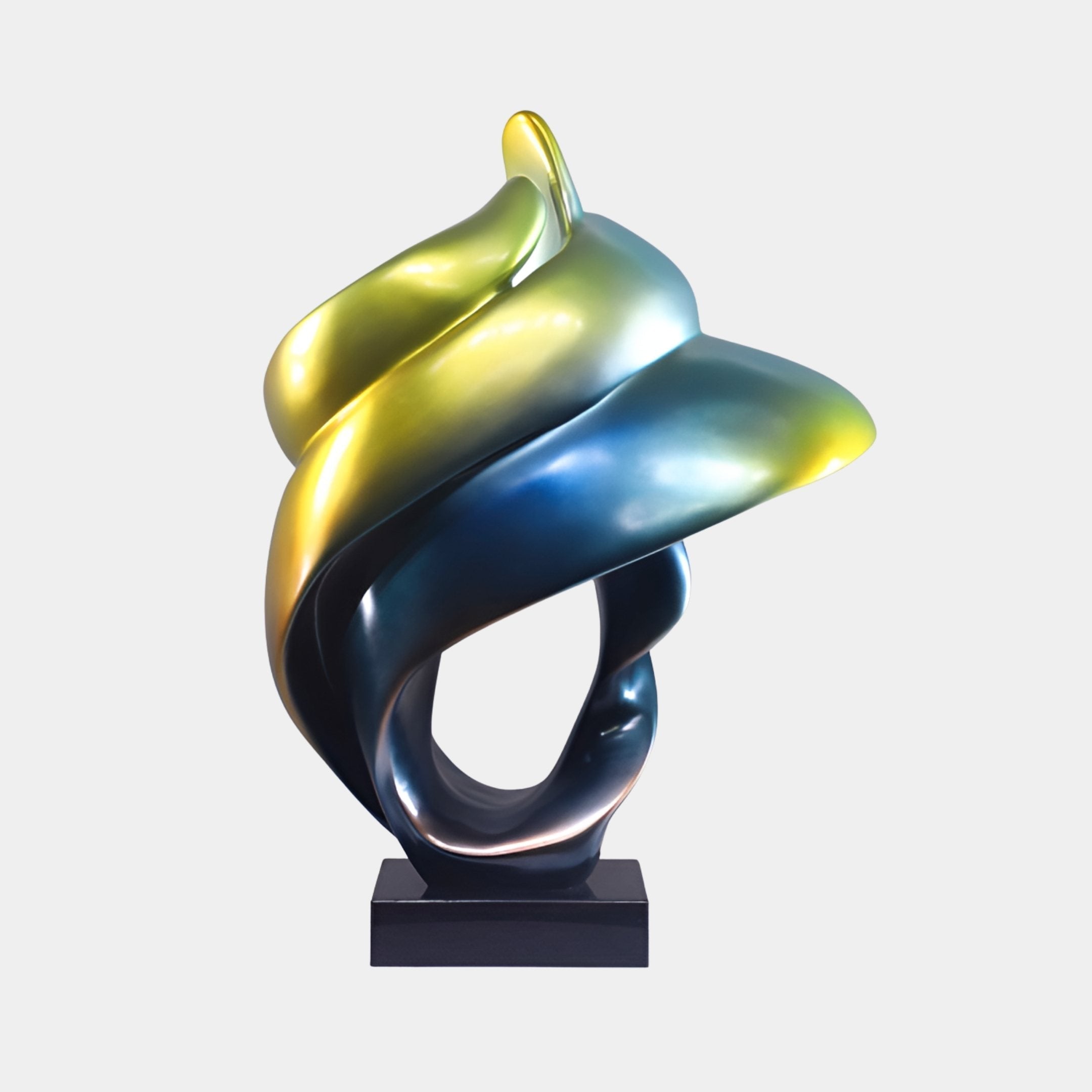 Lavena Gold & Blue Organic Sculpture - 78cm