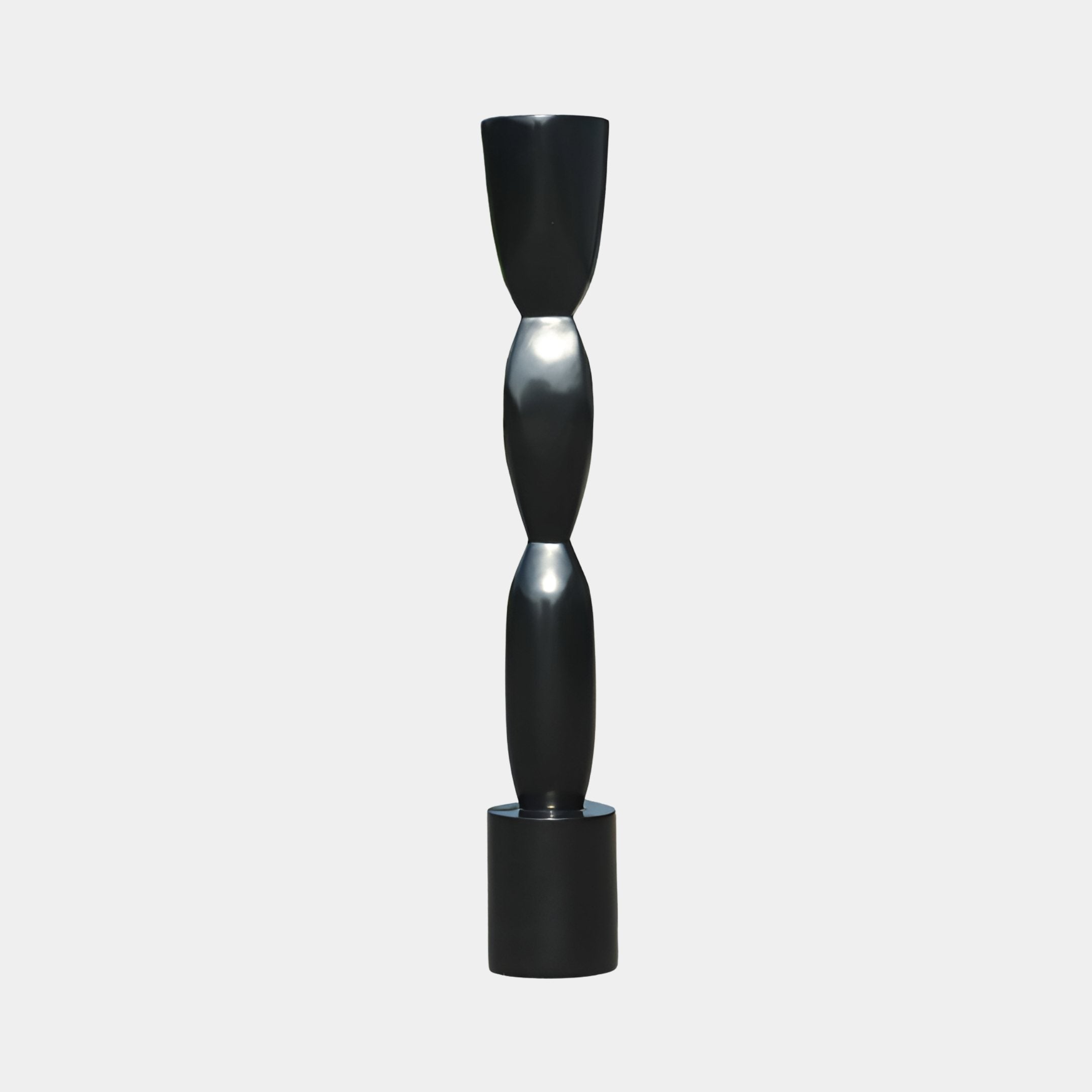 Merrow Black Abstract Sculpture - 183cm