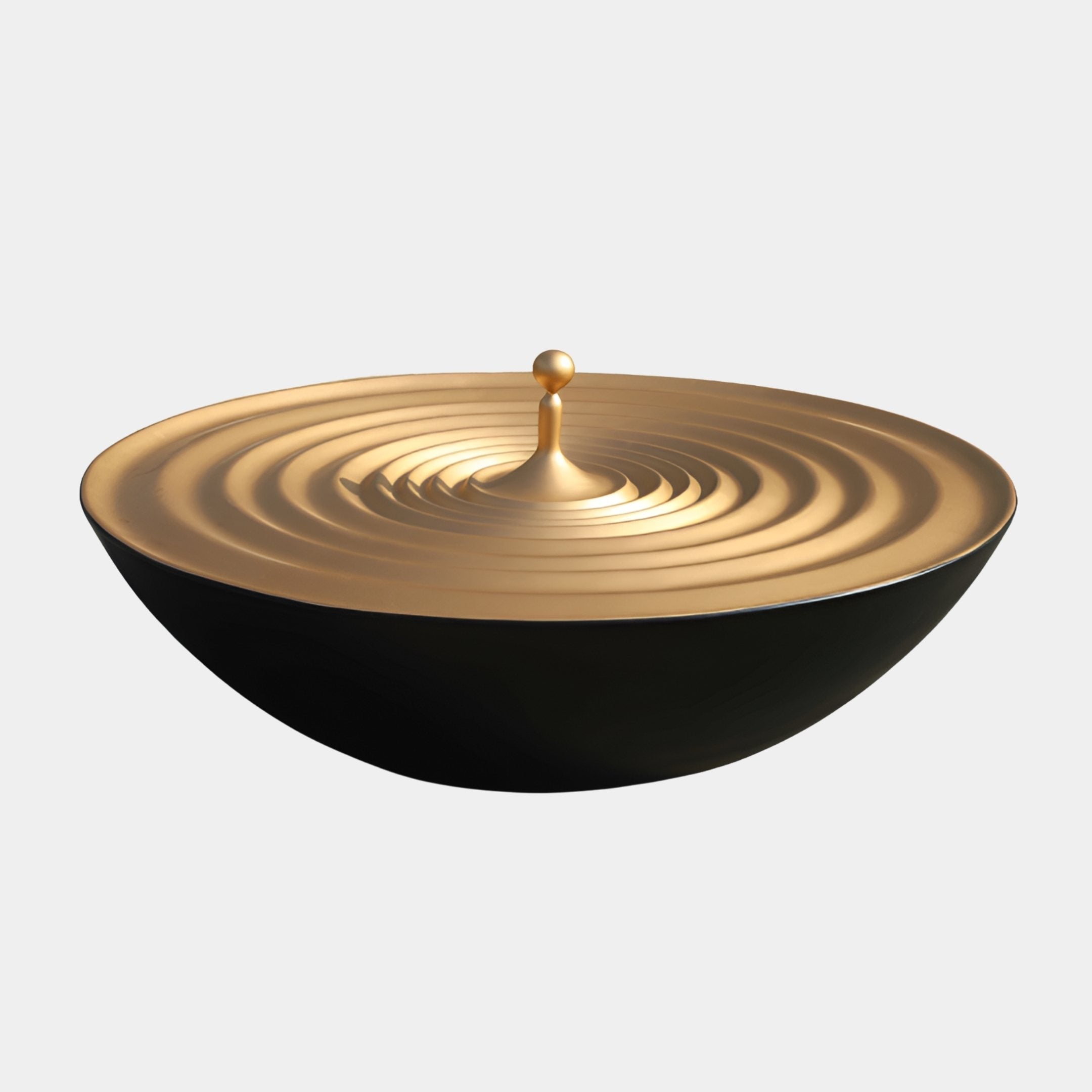 Nevin Black & Gold Bowl Sculpture - 140cm