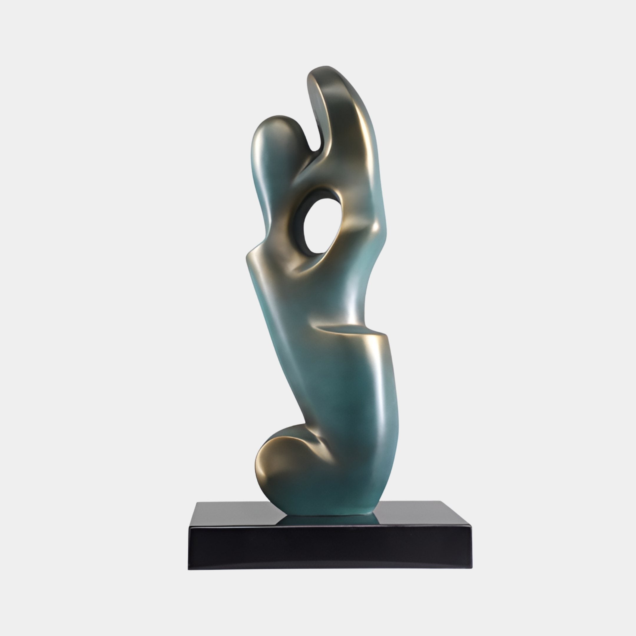 Roselle Green Organic Sculpture - 68cm