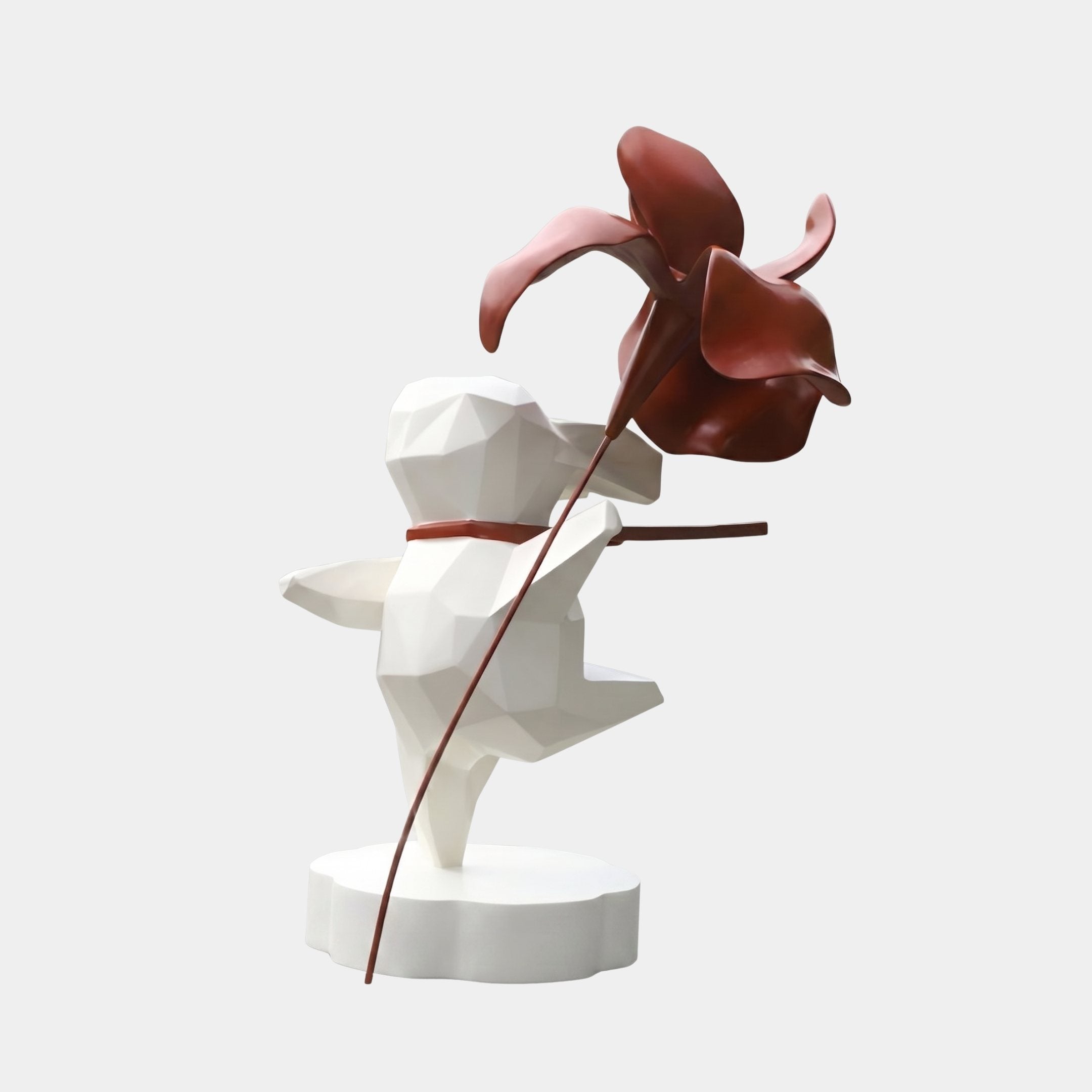 Wyndham White & Red Figure Sculpture - 180cm
