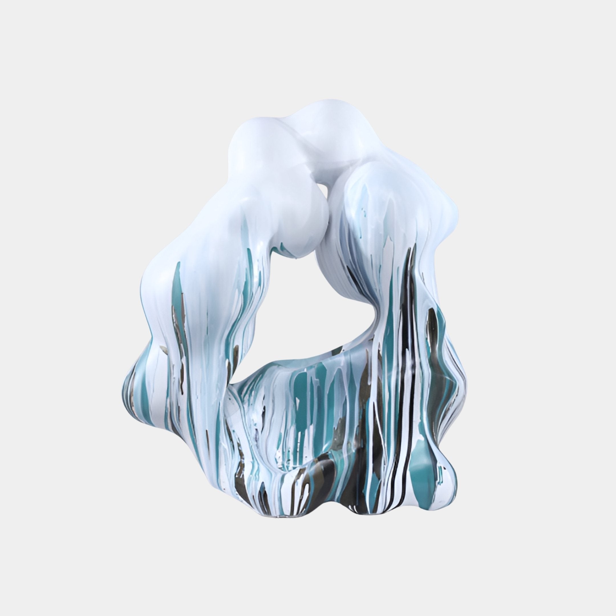 Acanthe White Organic Sculpture - 53cm