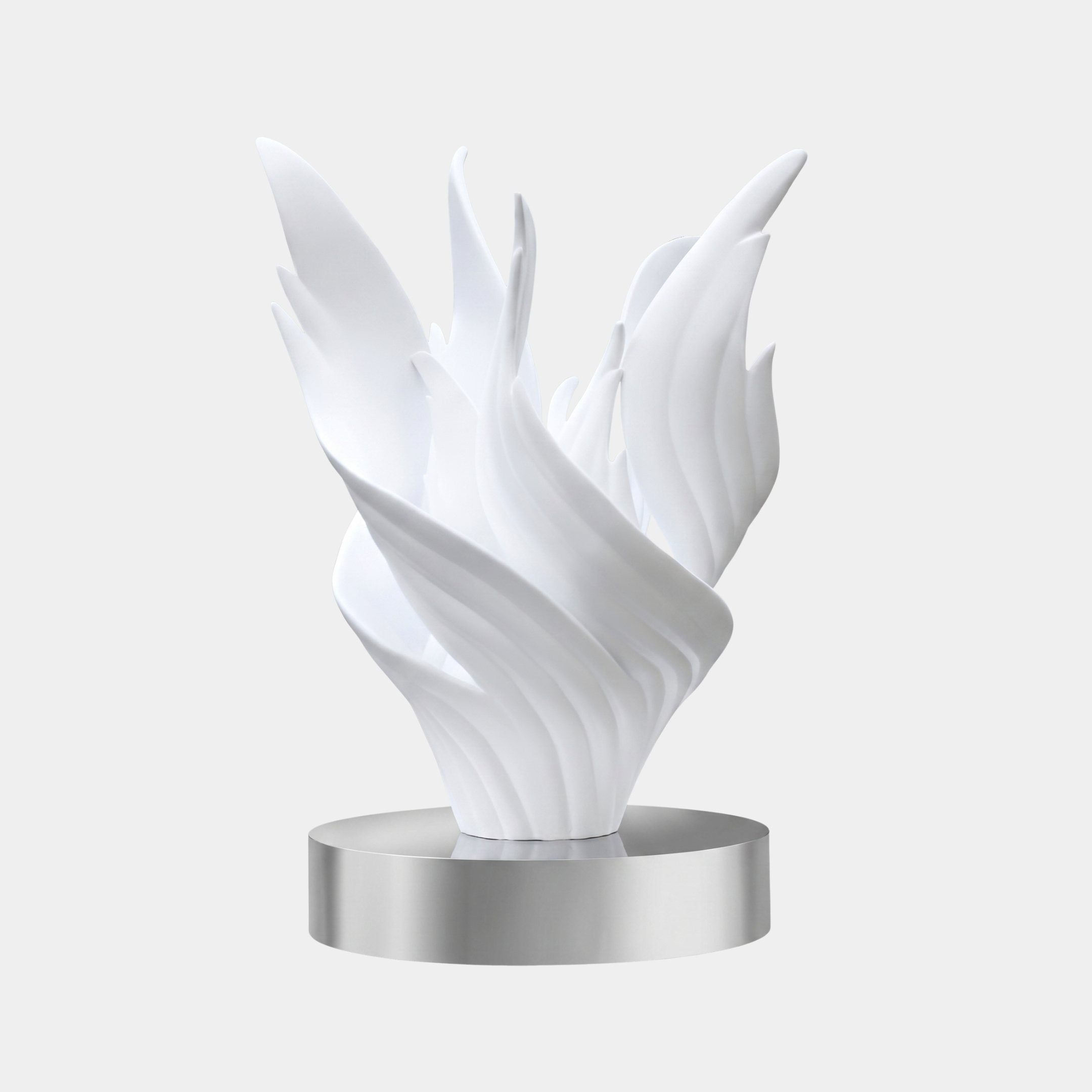 Elvedon White Organic Sculpture - 215cm