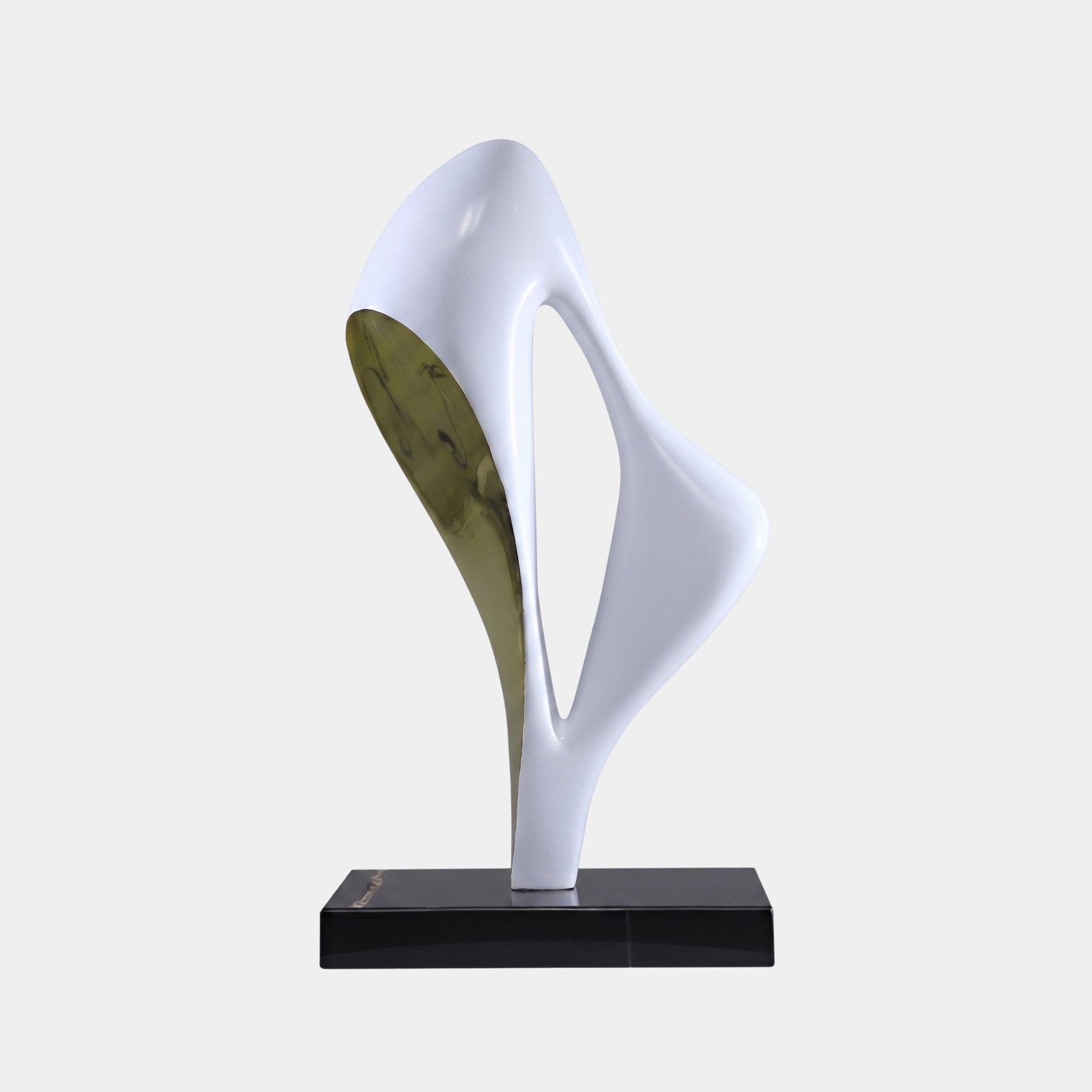 Ingram White & Green Organic Sculpture - 80cm